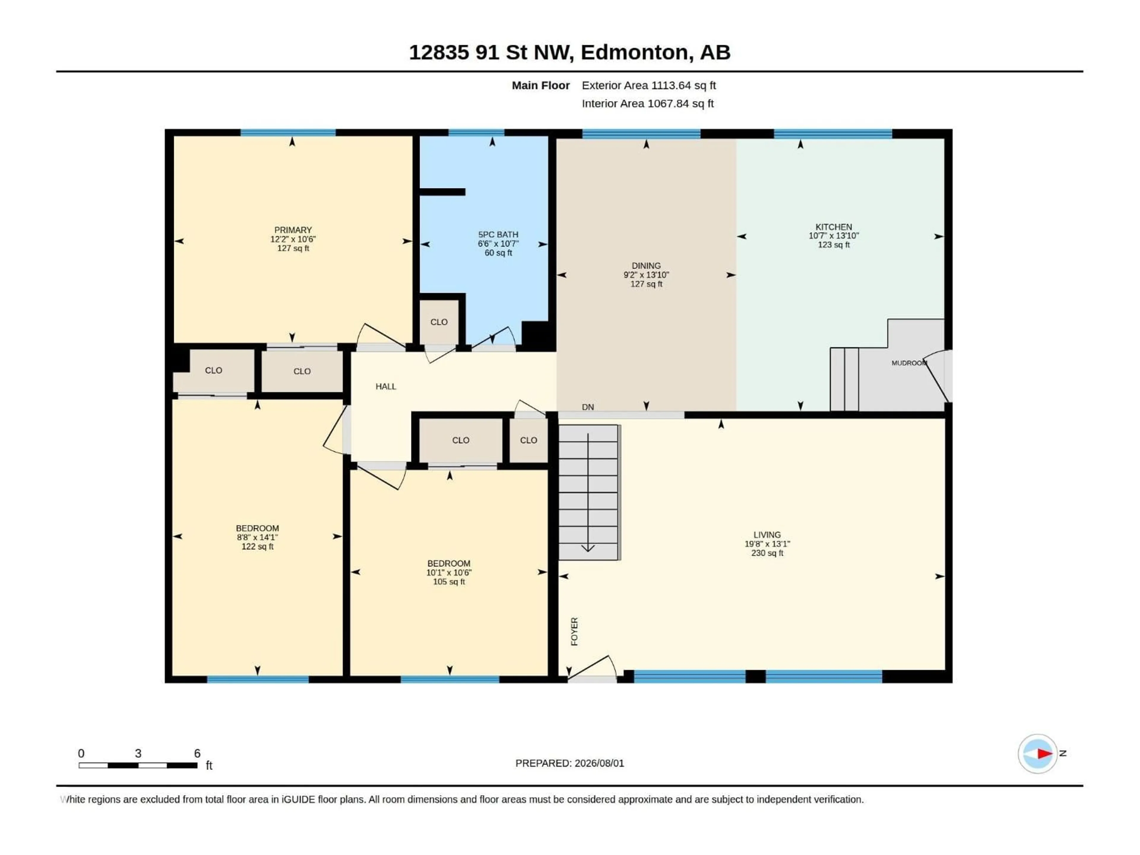 Floor plan for 12835 91 ST, Edmonton Alberta T5E3P4