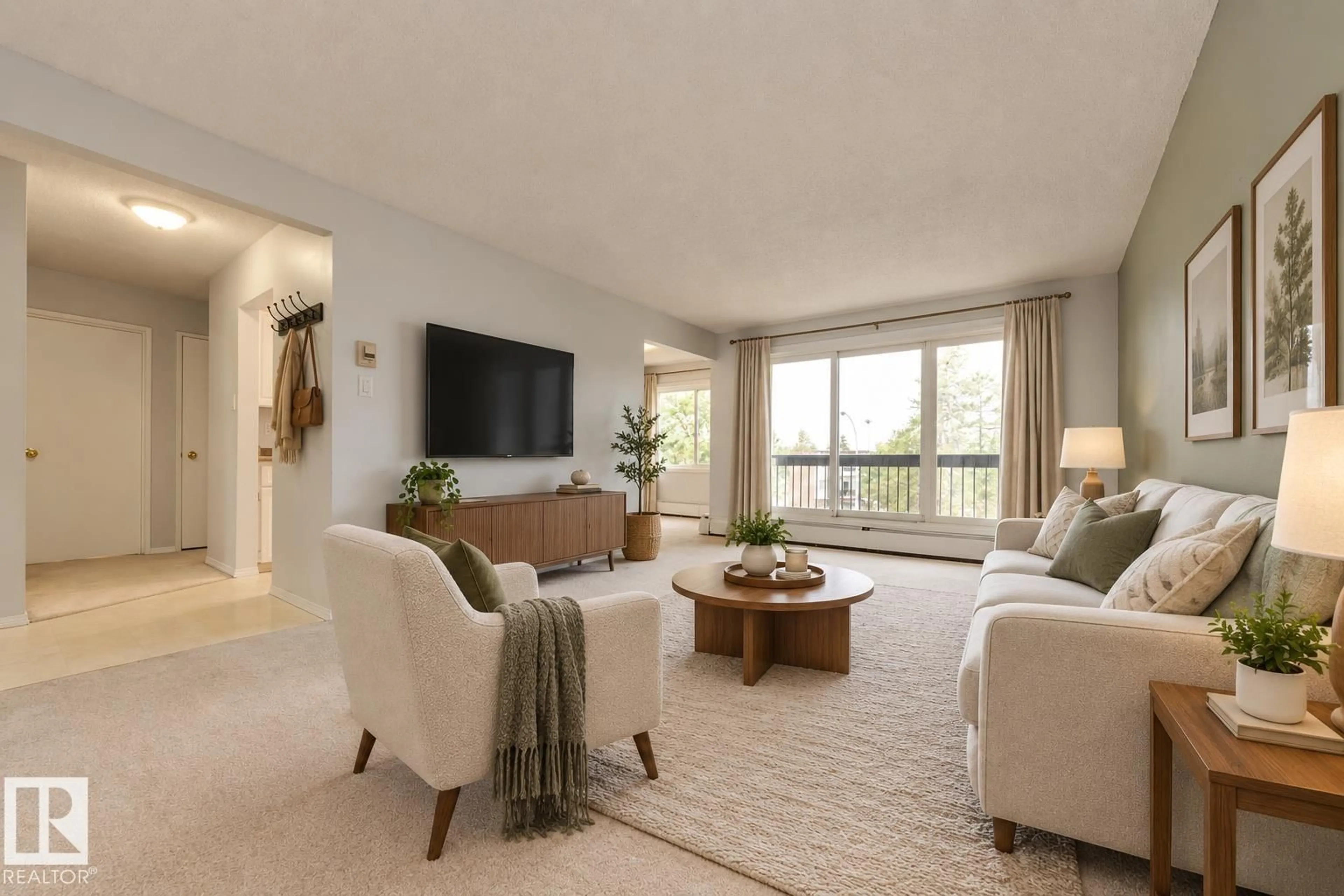 Living room with furniture, unknown for #304 - 11425 41 AV, Edmonton Alberta T6J0T9