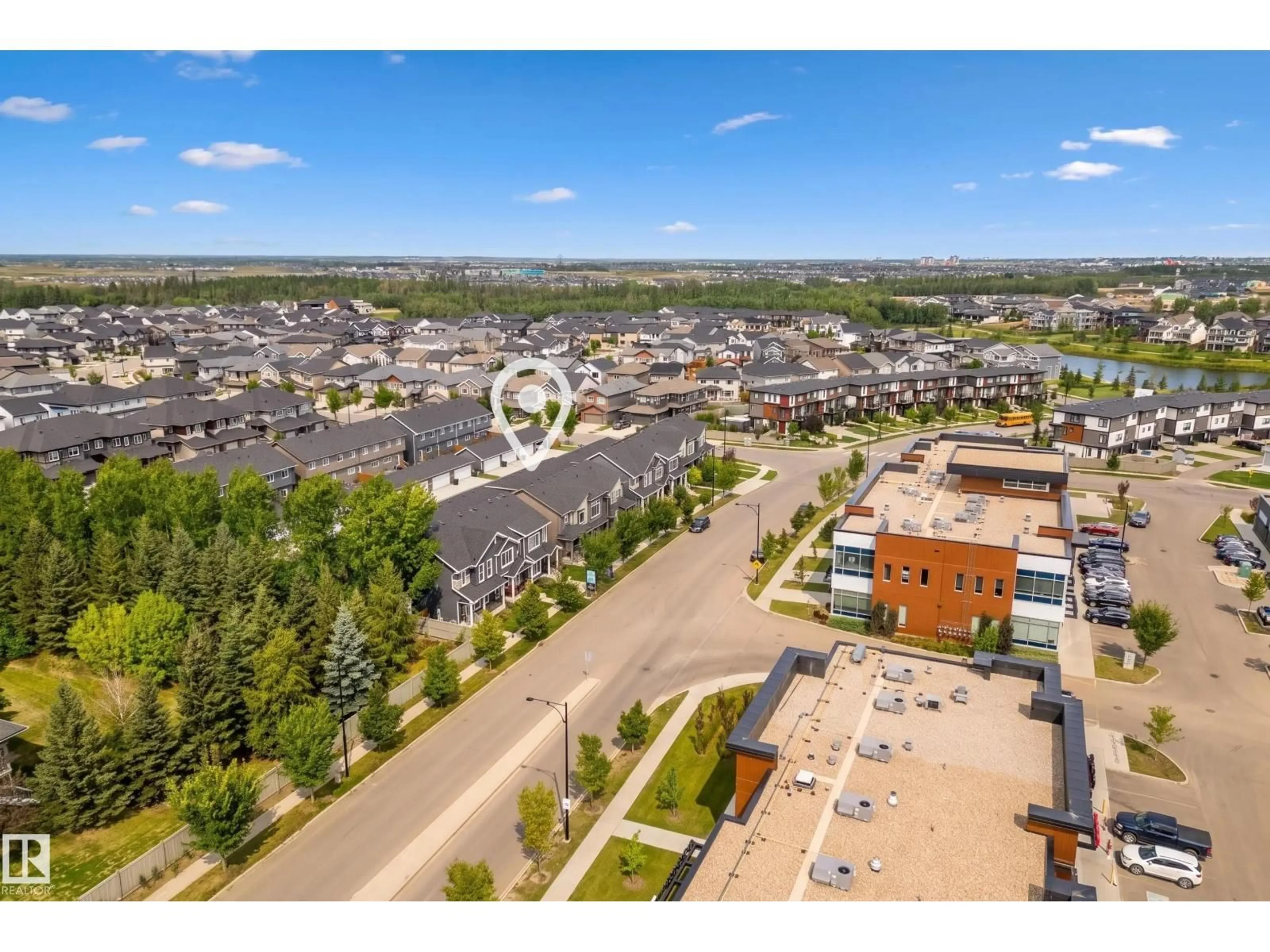 A pic from outside/outdoor area/front of a property/back of a property/a pic from drone, unknown for 8322 CHAPPELLE WY, Edmonton Alberta T6W4L3