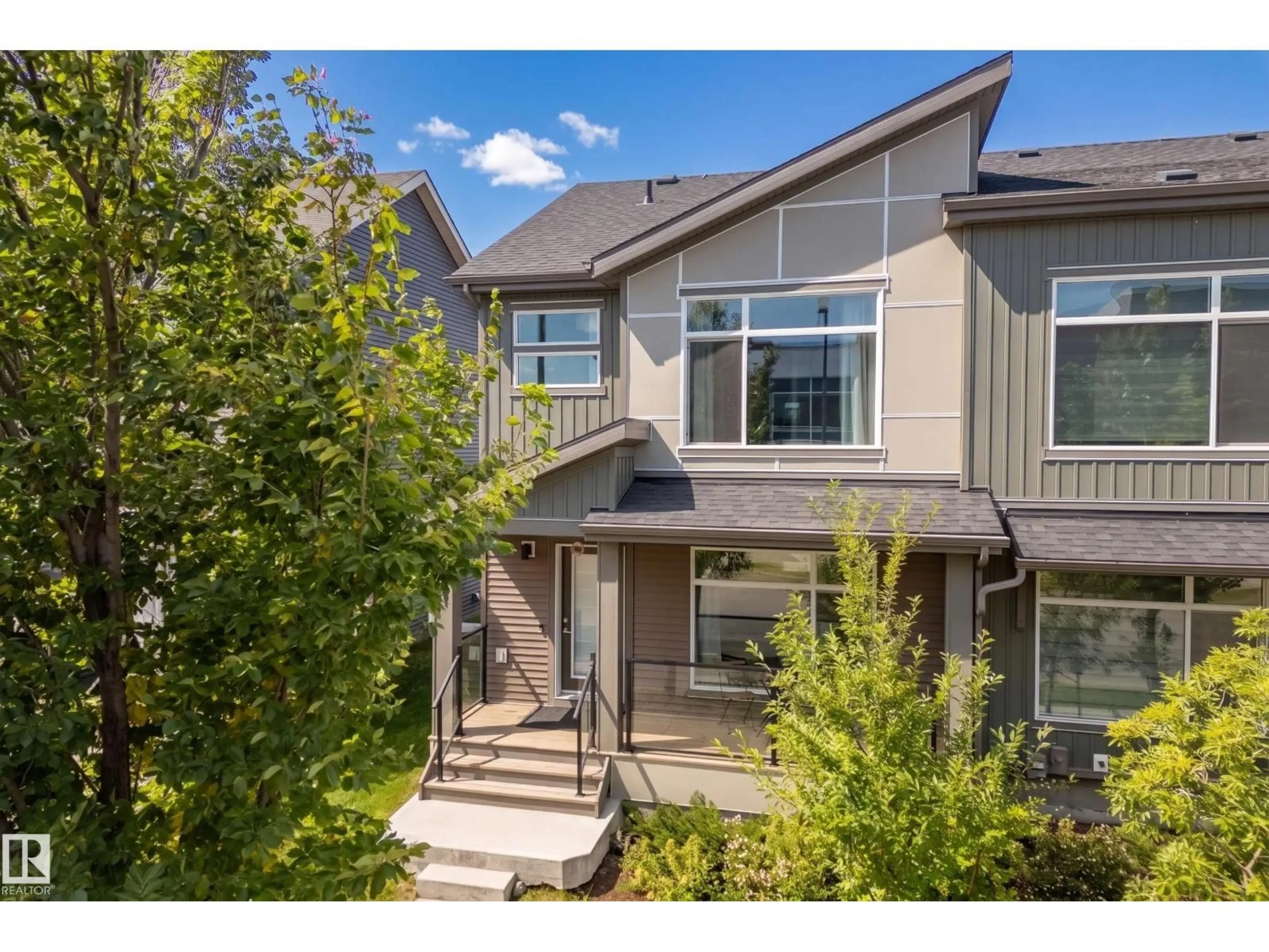 A pic from outside/outdoor area/front of a property/back of a property/a pic from drone, street for 8322 CHAPPELLE WY, Edmonton Alberta T6W4L3