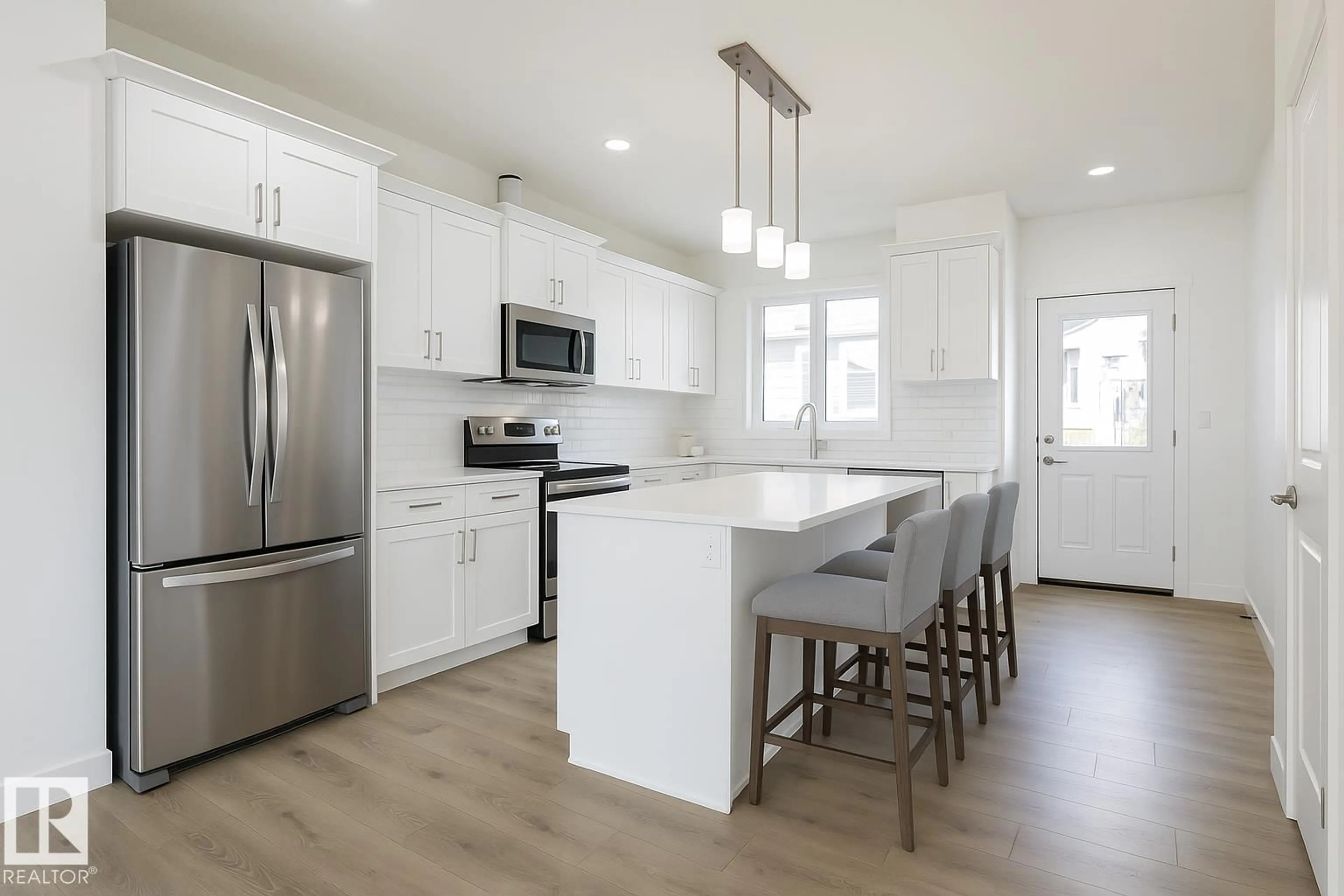 Open concept kitchen, unknown for 20830 15A AV, Edmonton Alberta T6M3N8
