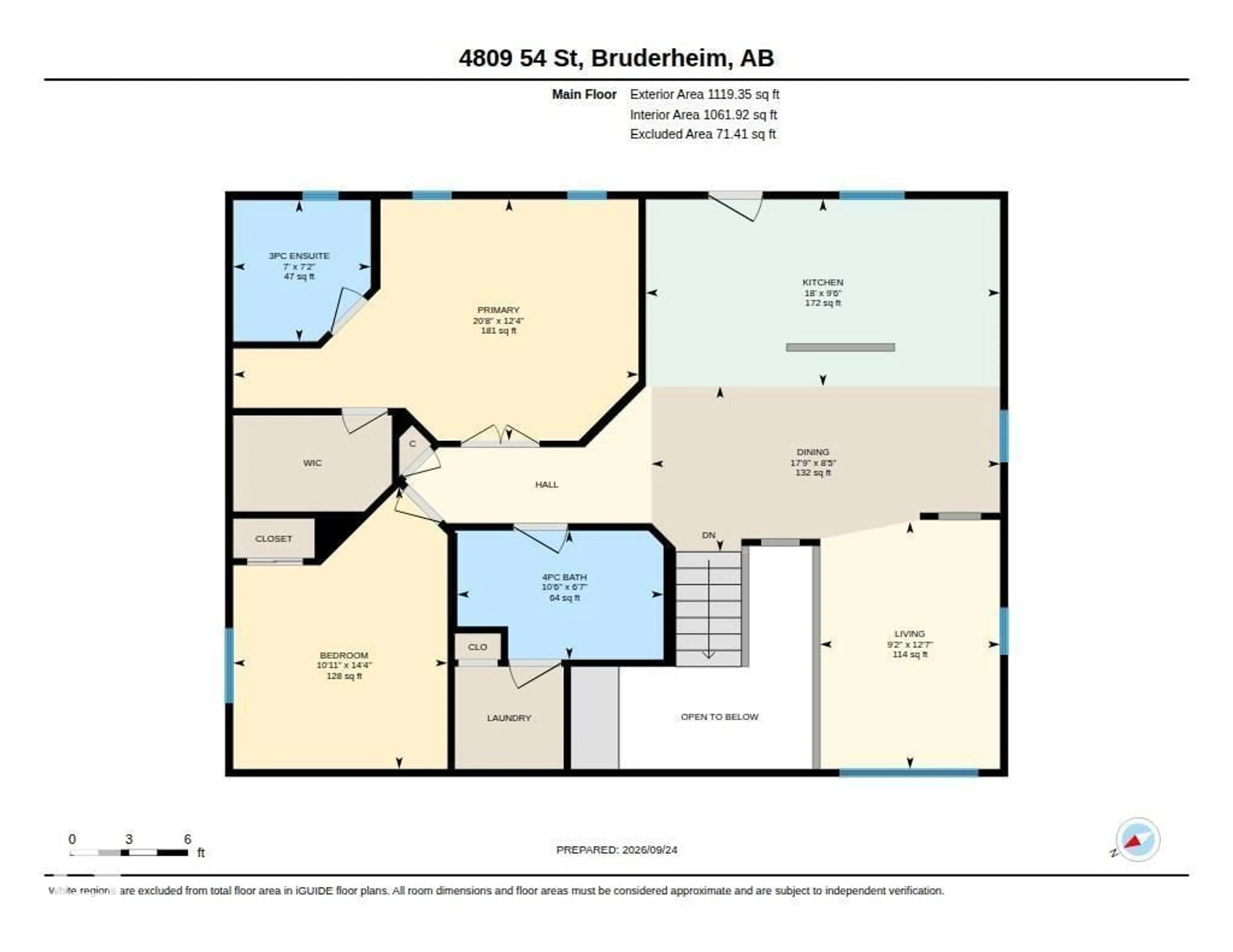 Floor plan for 4809 54 ST, Bruderheim Alberta T0B0S0