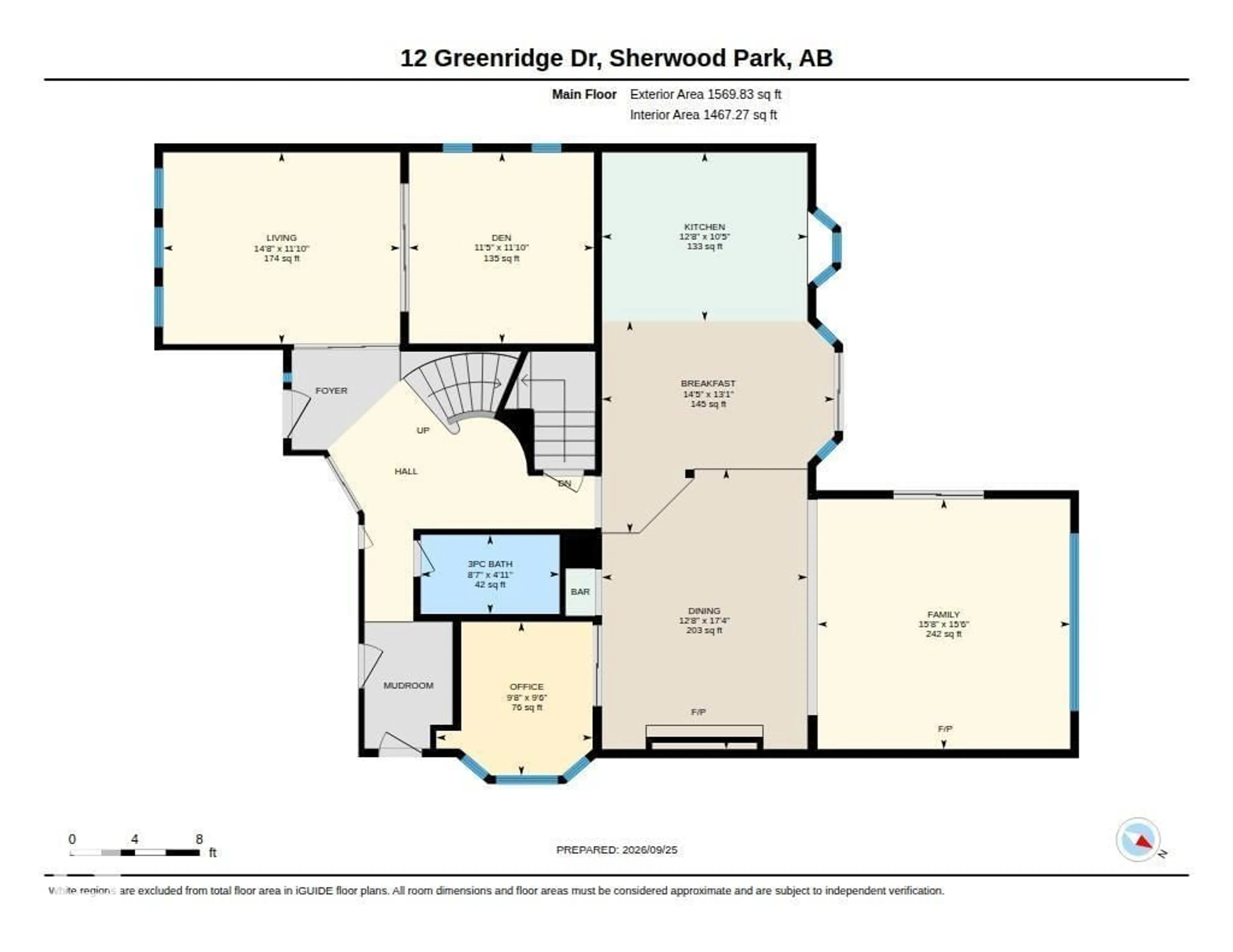 Floor plan for 12 GREENRIDGE DR, Sherwood Park Alberta T8A5G1