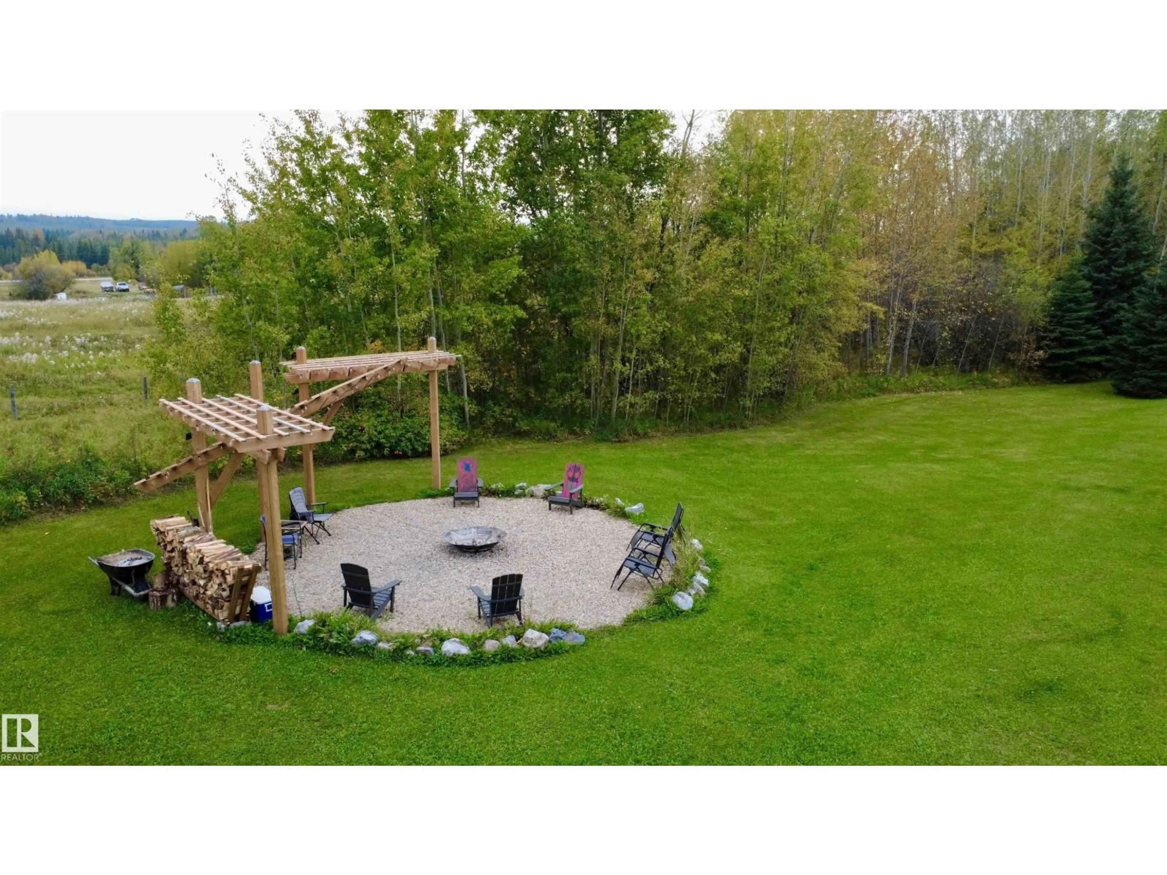 A pic from outside/outdoor area/front of a property/back of a property/a pic from drone, mountain view for 49102 RR 54, Rural Brazeau County Alberta T0C0P0