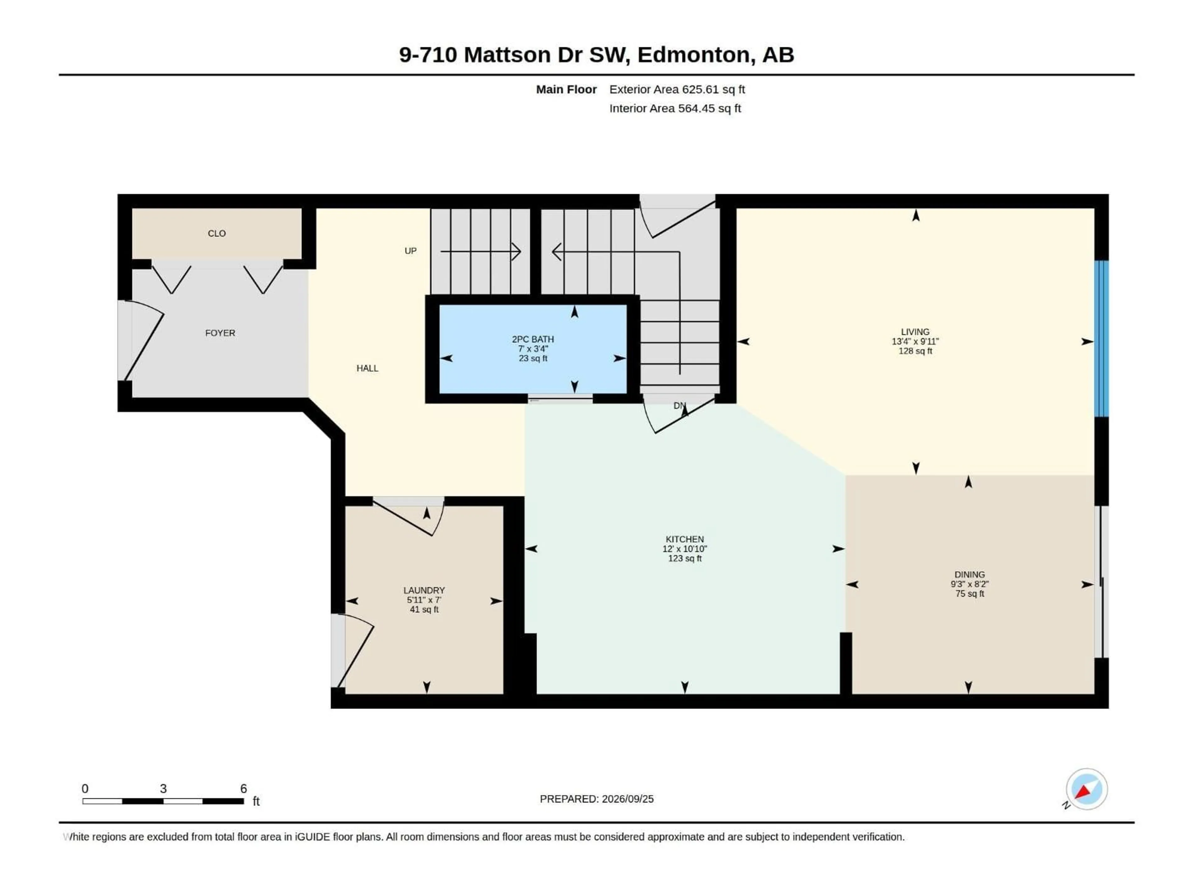Floor plan for #9 - 710 MATTSON DR, Edmonton Alberta T6X1A4