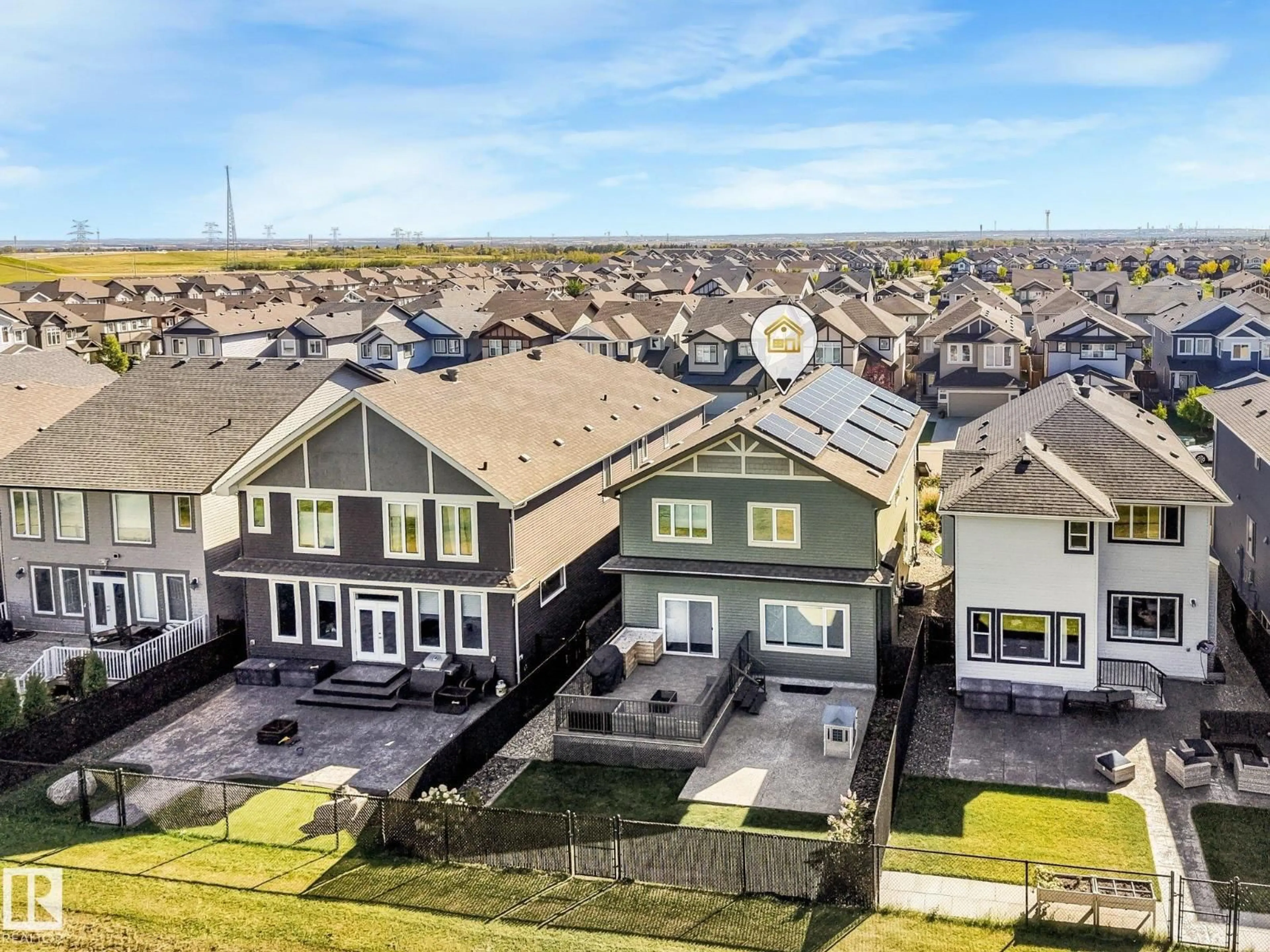 A pic from outside/outdoor area/front of a property/back of a property/a pic from drone, street for NW - 4014 171A AV, Edmonton Alberta T5Y0Z4