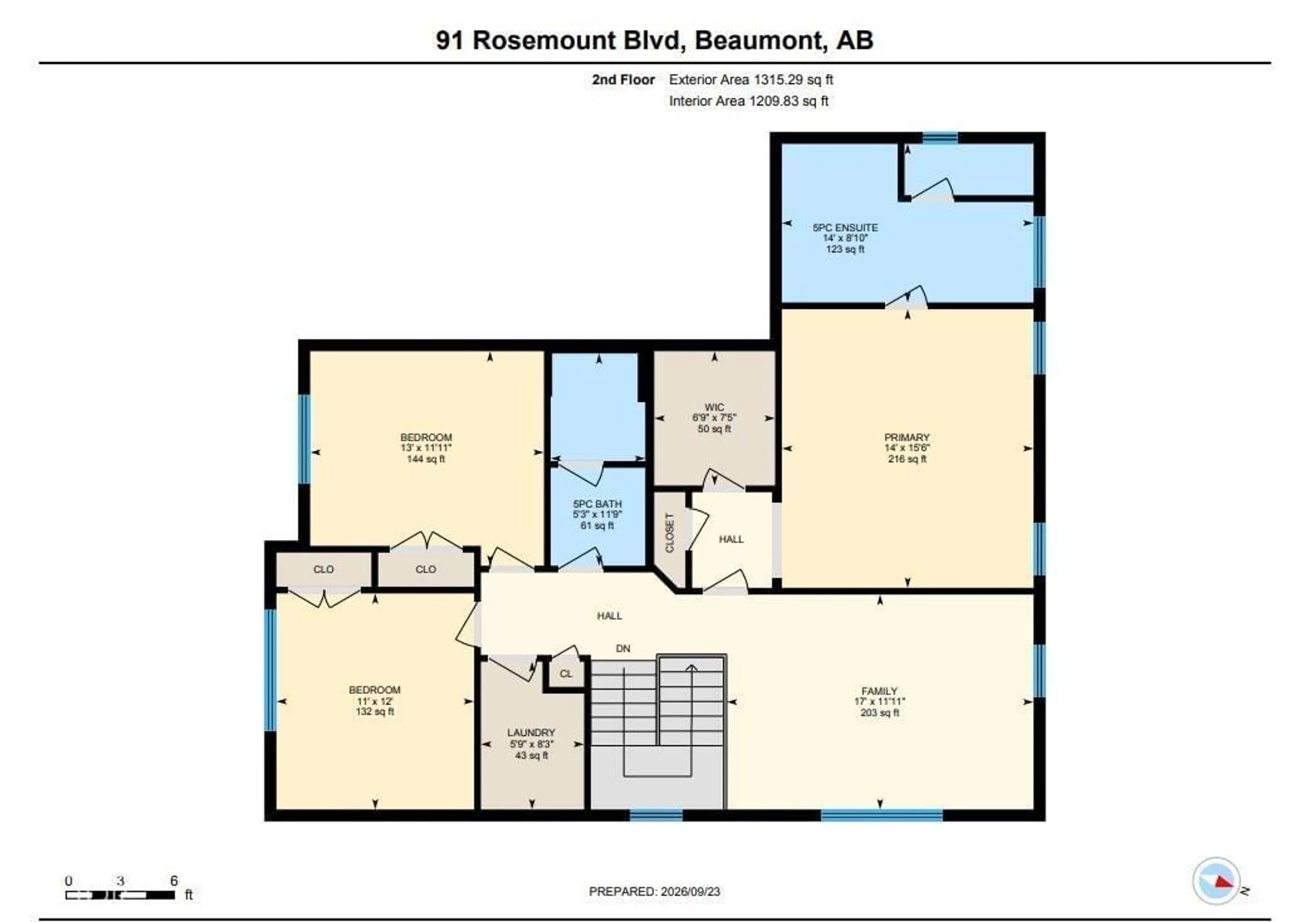 Floor plan for 91 ROSEMOUNT BV, Beaumont Alberta T4X1Z6