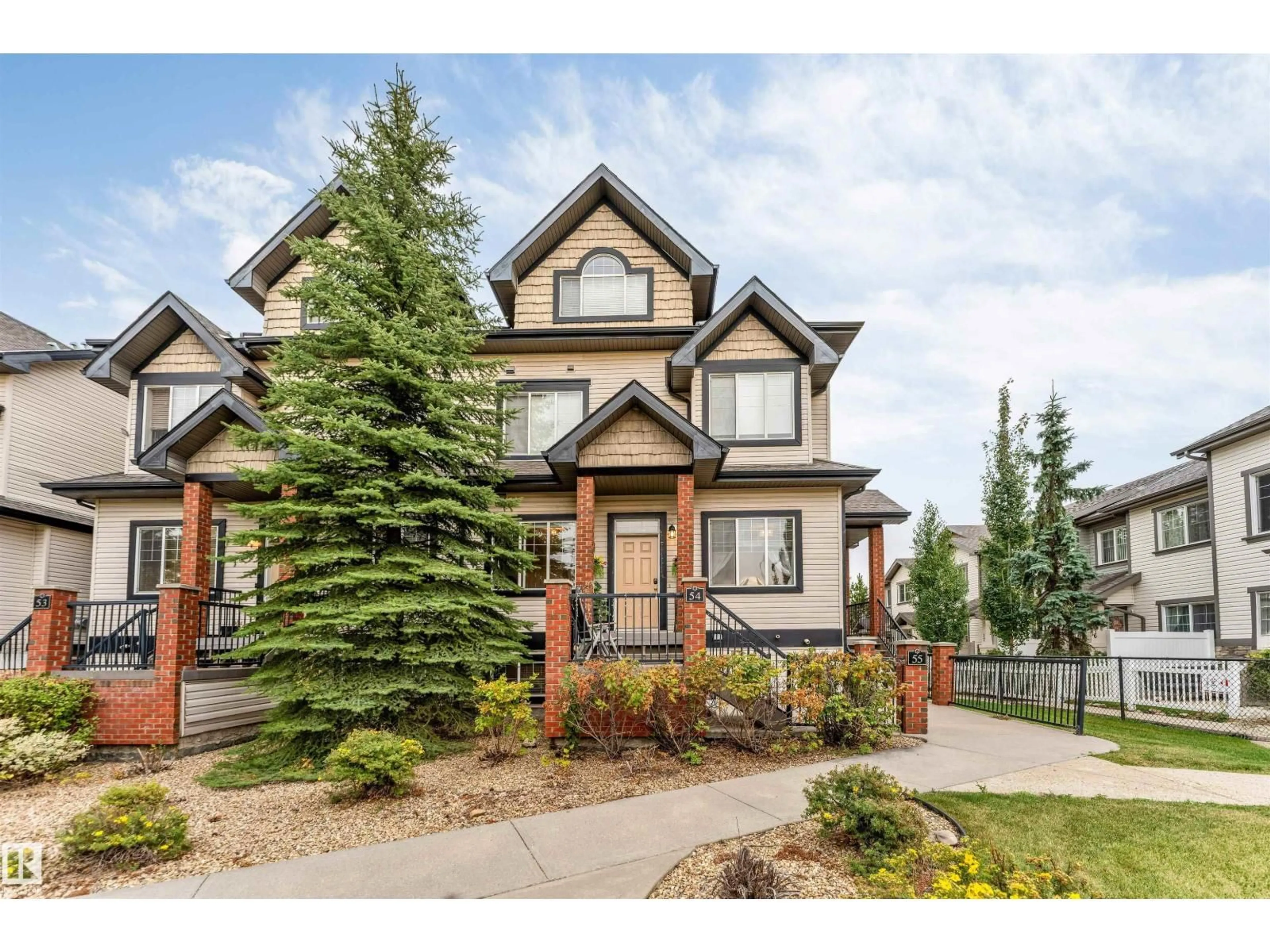 Home with brick exterior material, street for #54 - 1650 TOWNE CENTER BV, Edmonton Alberta T6R0C5