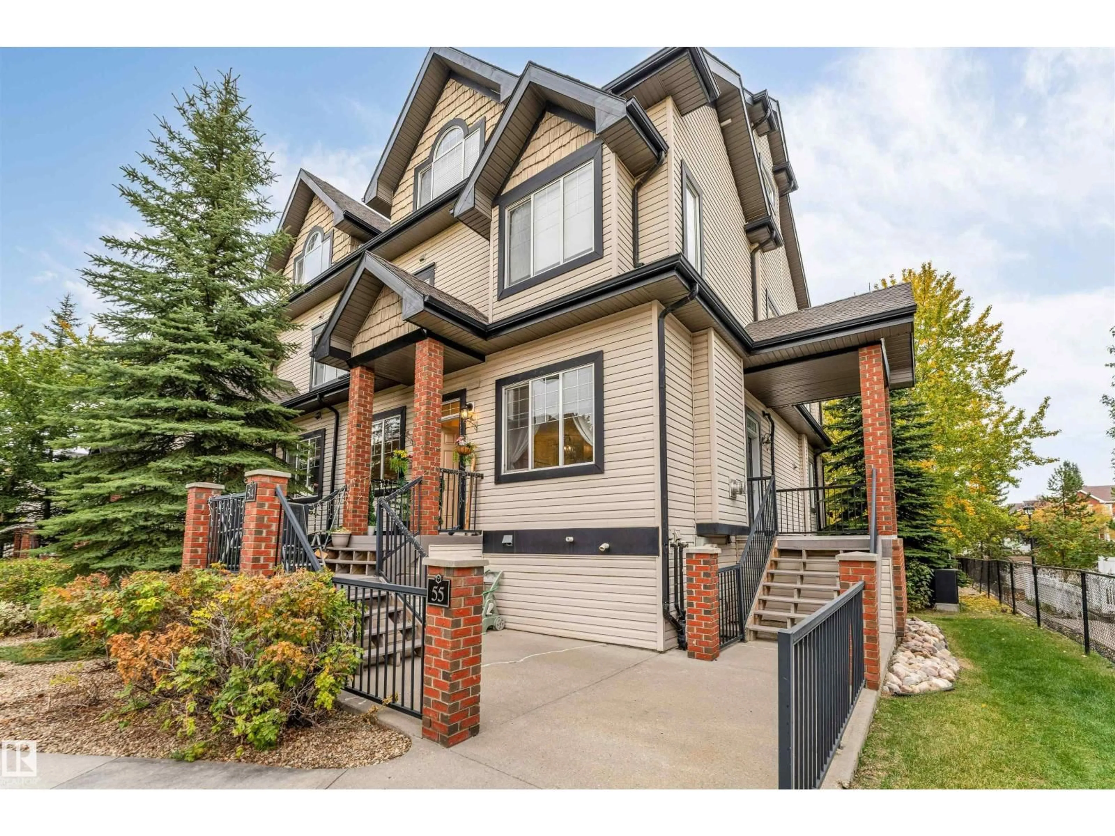 Home with brick exterior material, street for #54 - 1650 TOWNE CENTER BV, Edmonton Alberta T6R0C5