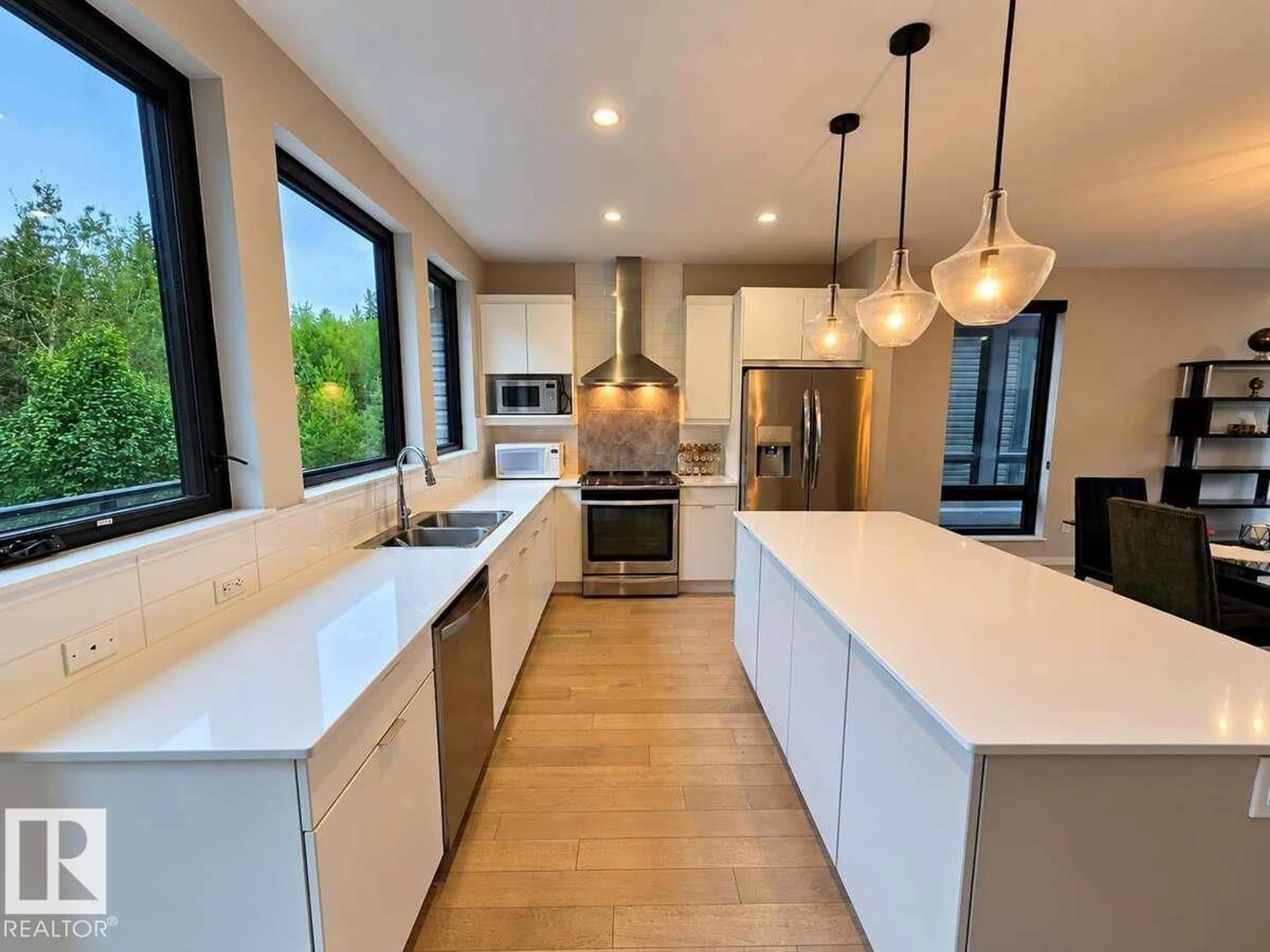 Open concept kitchen, ceramic/tile floor for #5 - 1304 RUTHERFORD RD, Edmonton Alberta T6W0B4