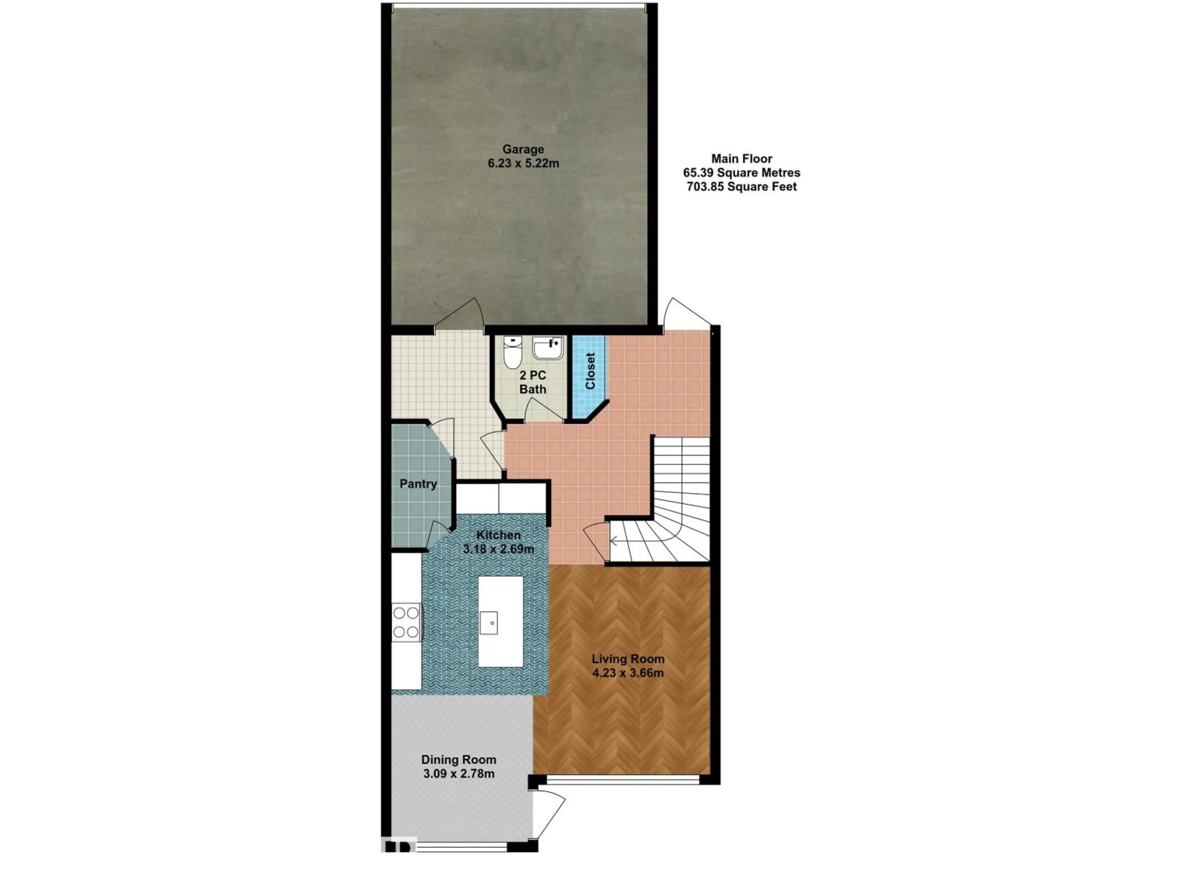 Floor plan for 9645 SIMPSON PL, Edmonton Alberta T6R0T8