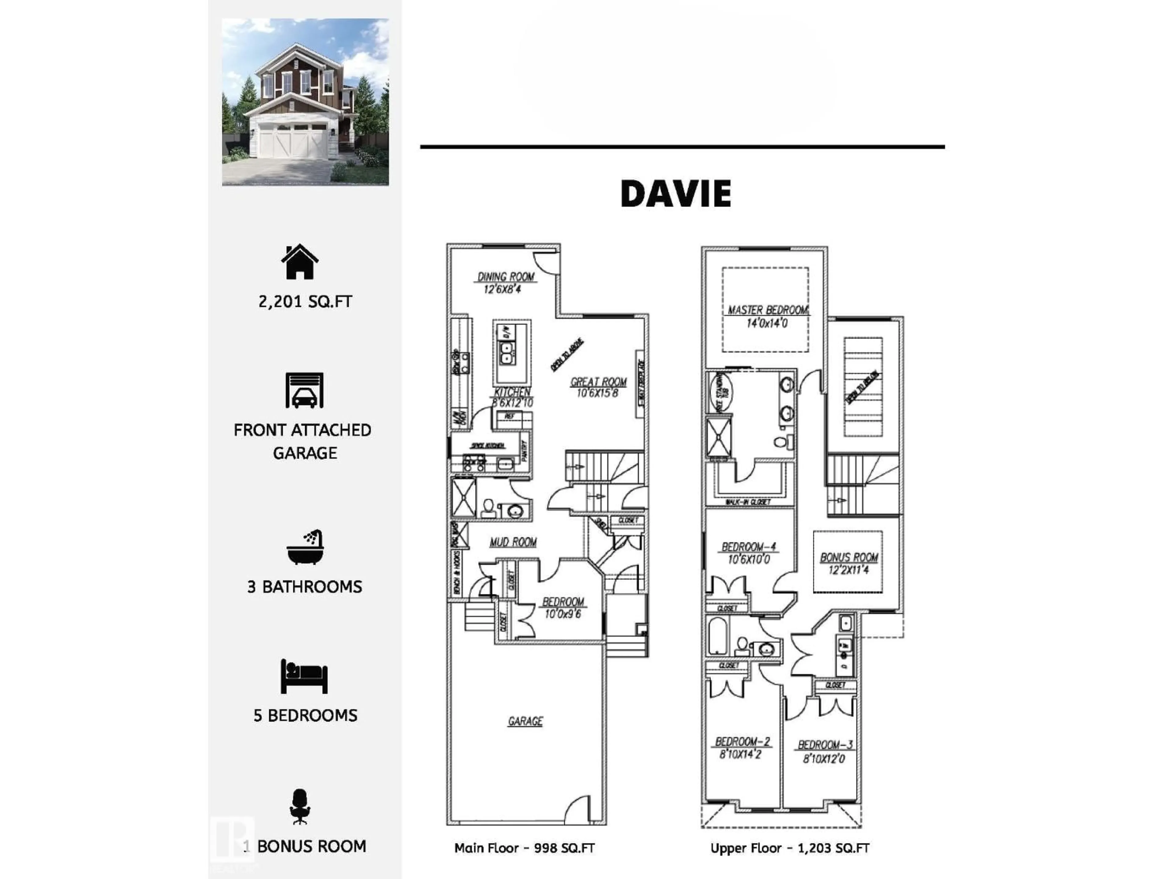 Floor plan for 987 ELDERBERRY LD, Edmonton Alberta T6M3J7