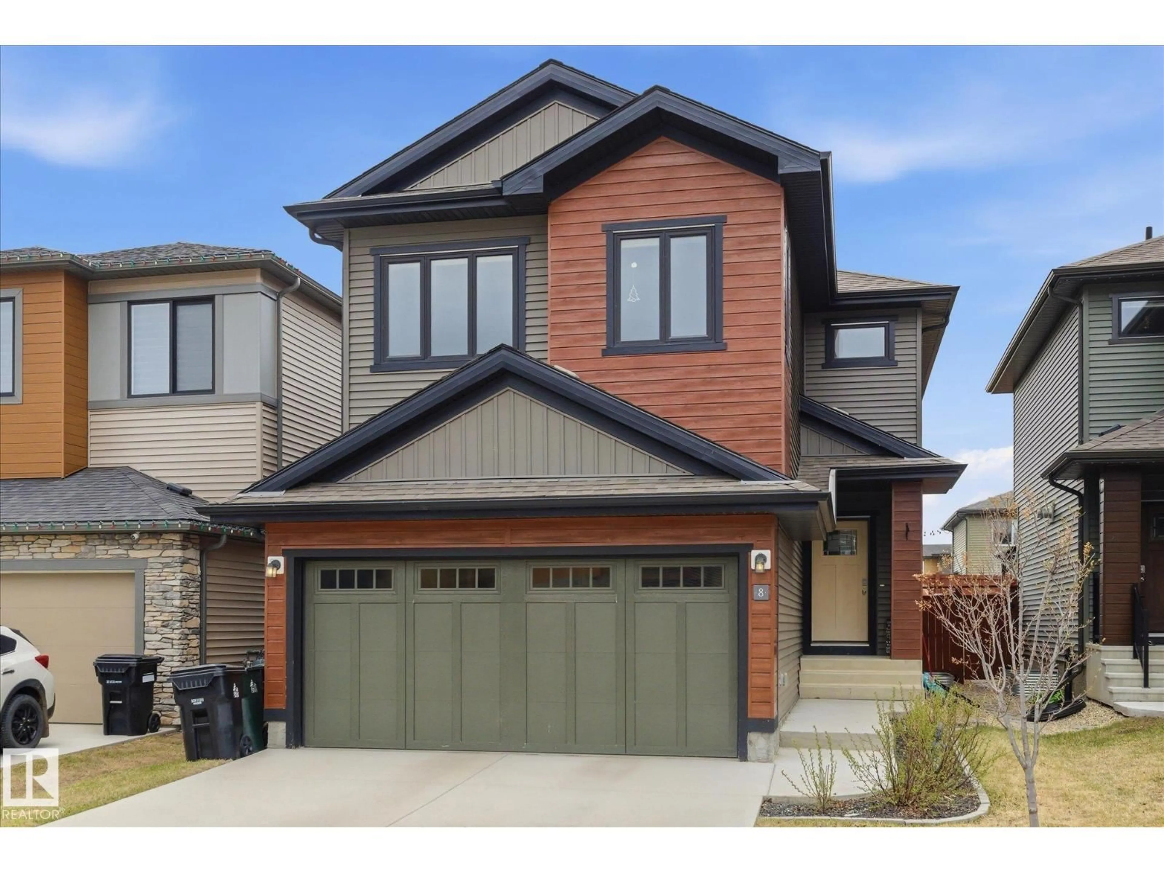Home with vinyl exterior material, street for 8 TREBLE LD, Spruce Grove Alberta T7X0Z4
