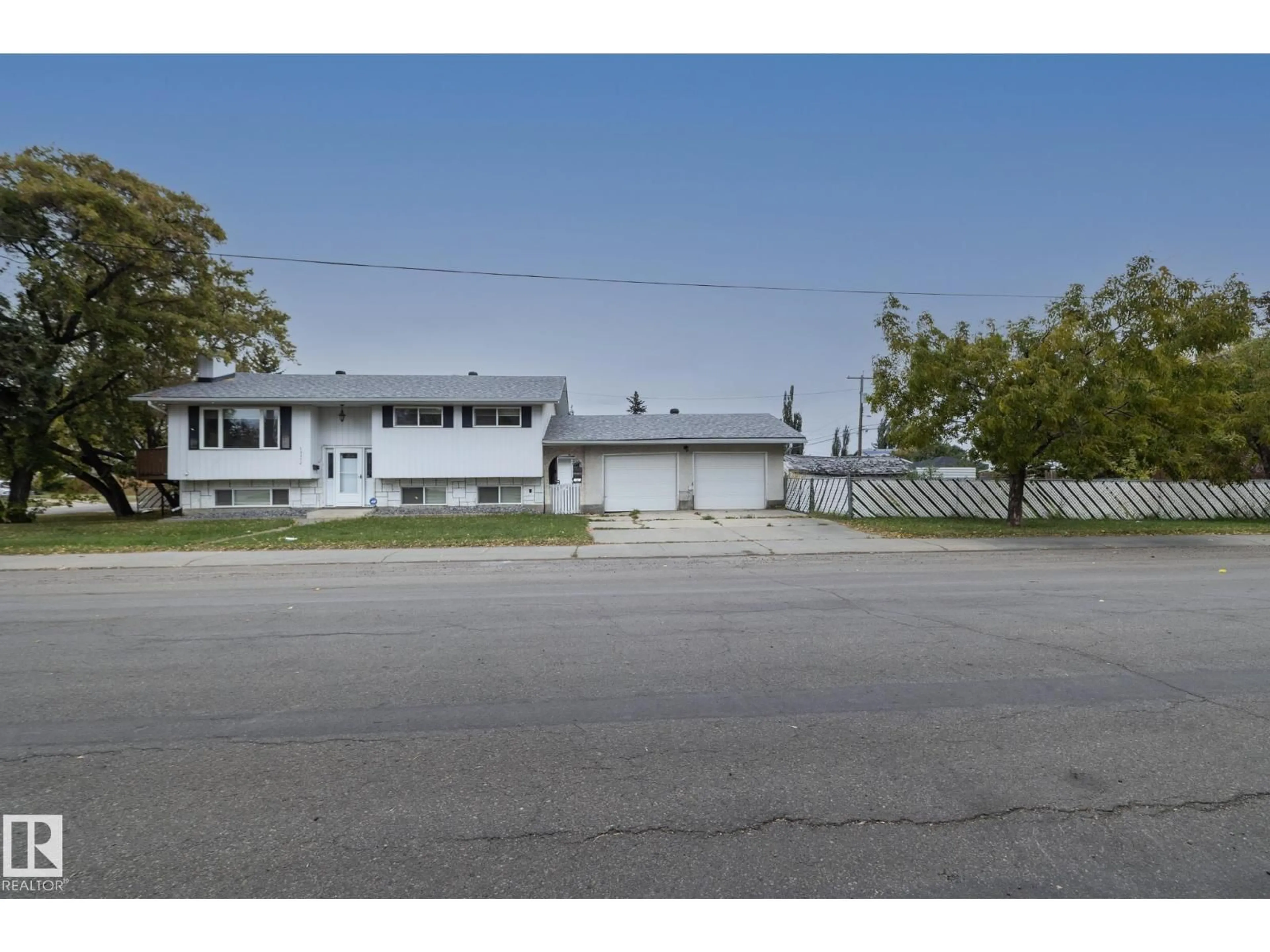 A pic from outside/outdoor area/front of a property/back of a property/a pic from drone, street for 15312 109 AV, Edmonton Alberta T5P4K7