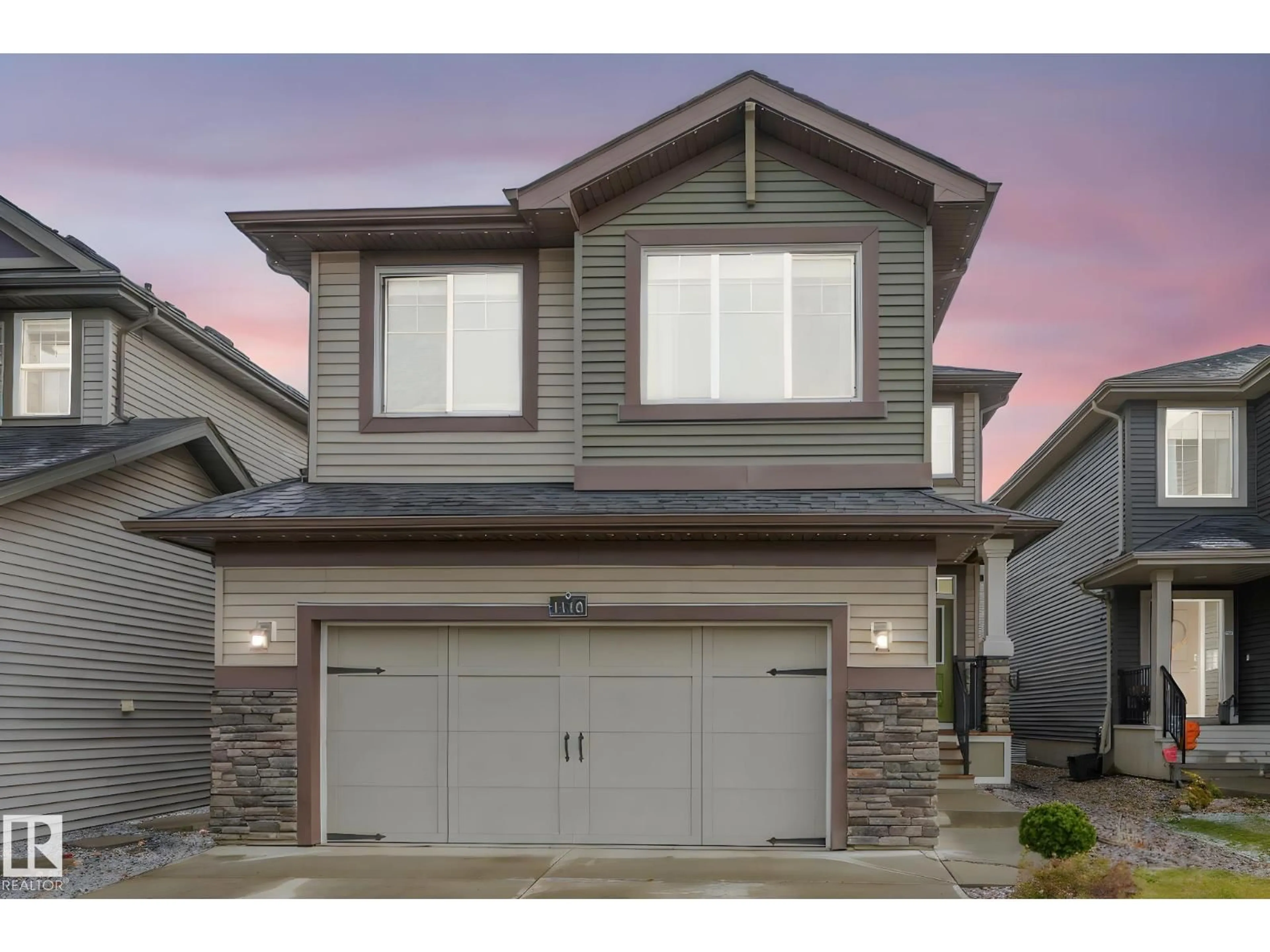 Home with vinyl exterior material, street for 1110 ALLENDALE CR, Sherwood Park Alberta T8H0X6
