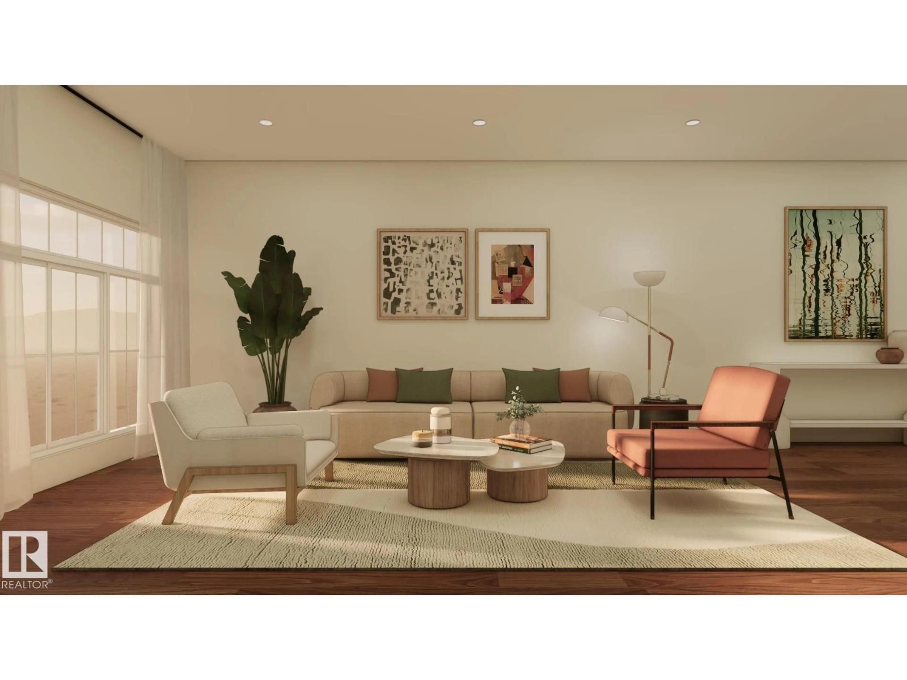 Living room with furniture, unknown for 2616 62 ST, Edmonton Alberta T6X3G3