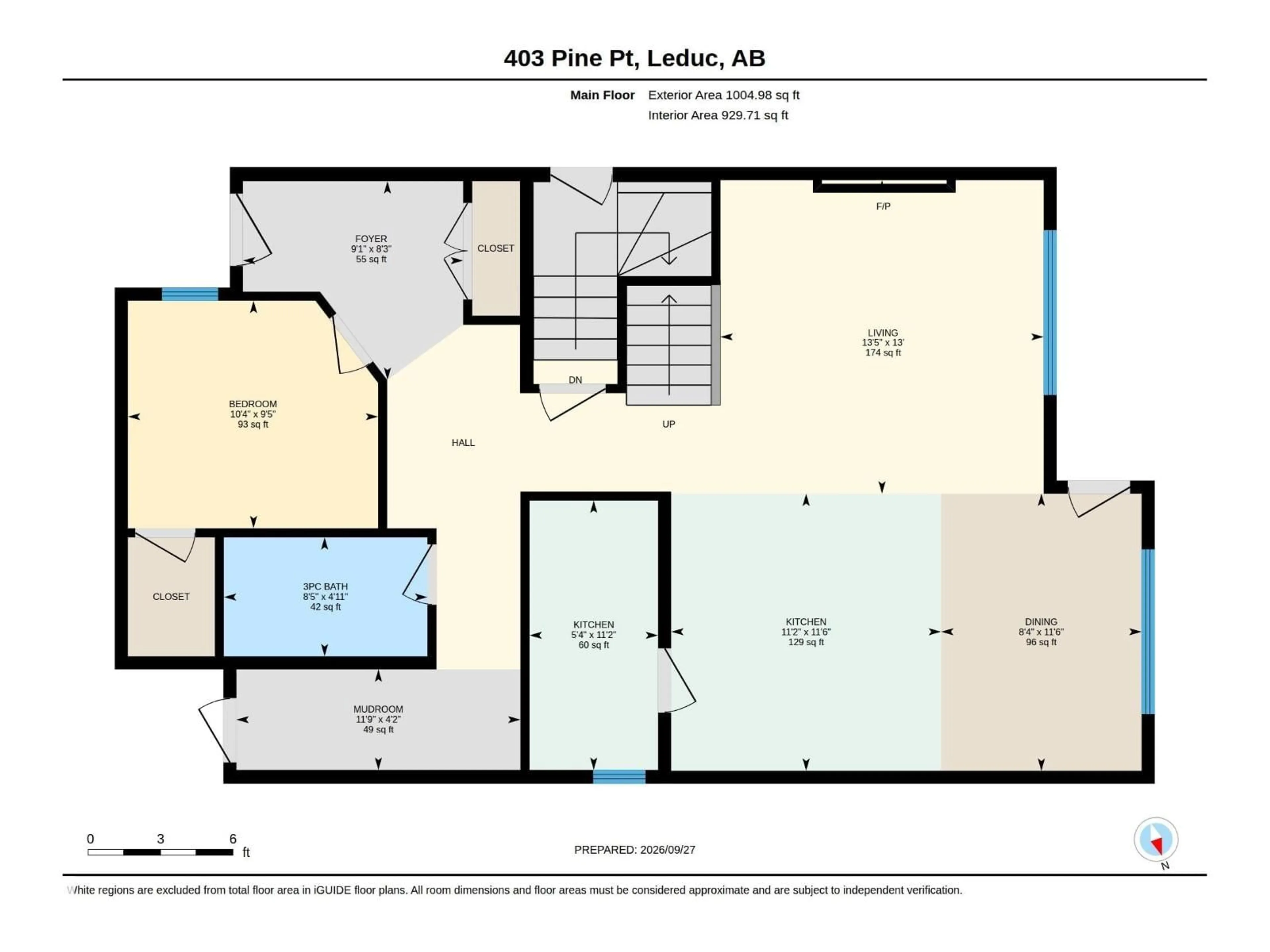 Floor plan for 403 PINE POINT, Leduc Alberta T9E1S7