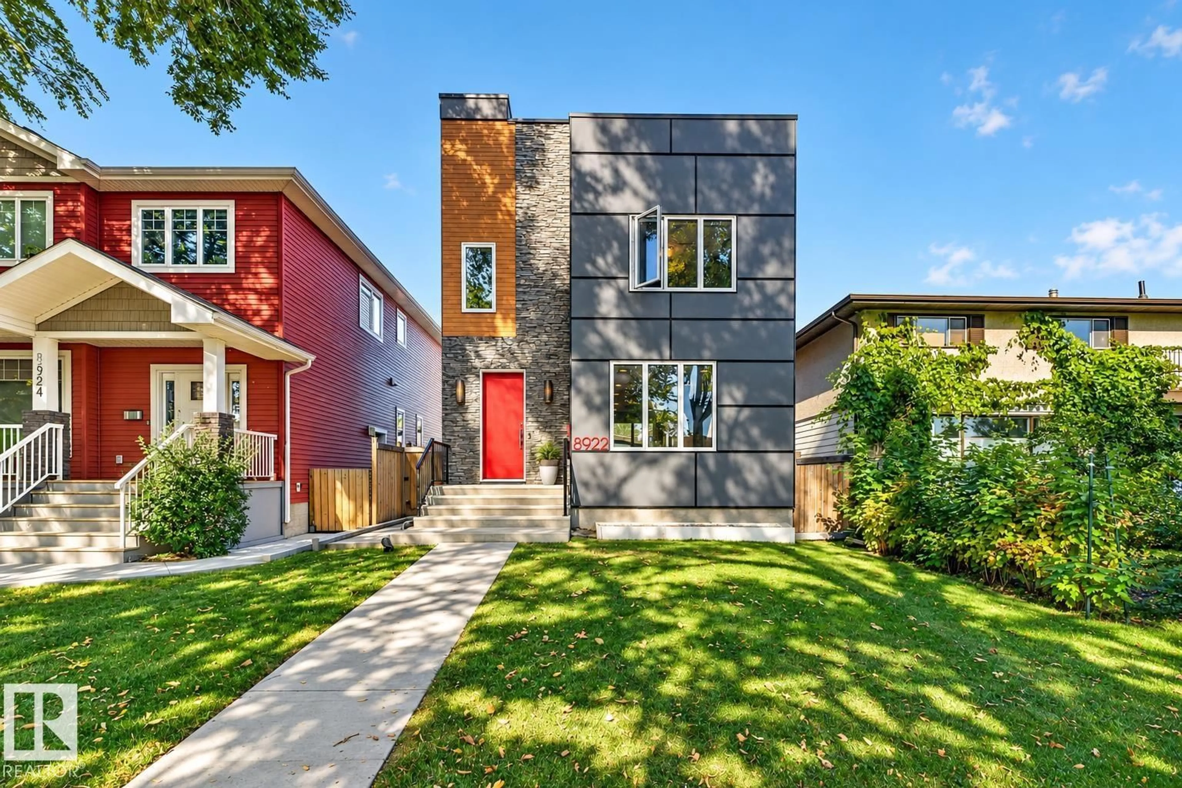 Home with brick exterior material, street for NW - 8922 77 AV, Edmonton Alberta T6C0L9