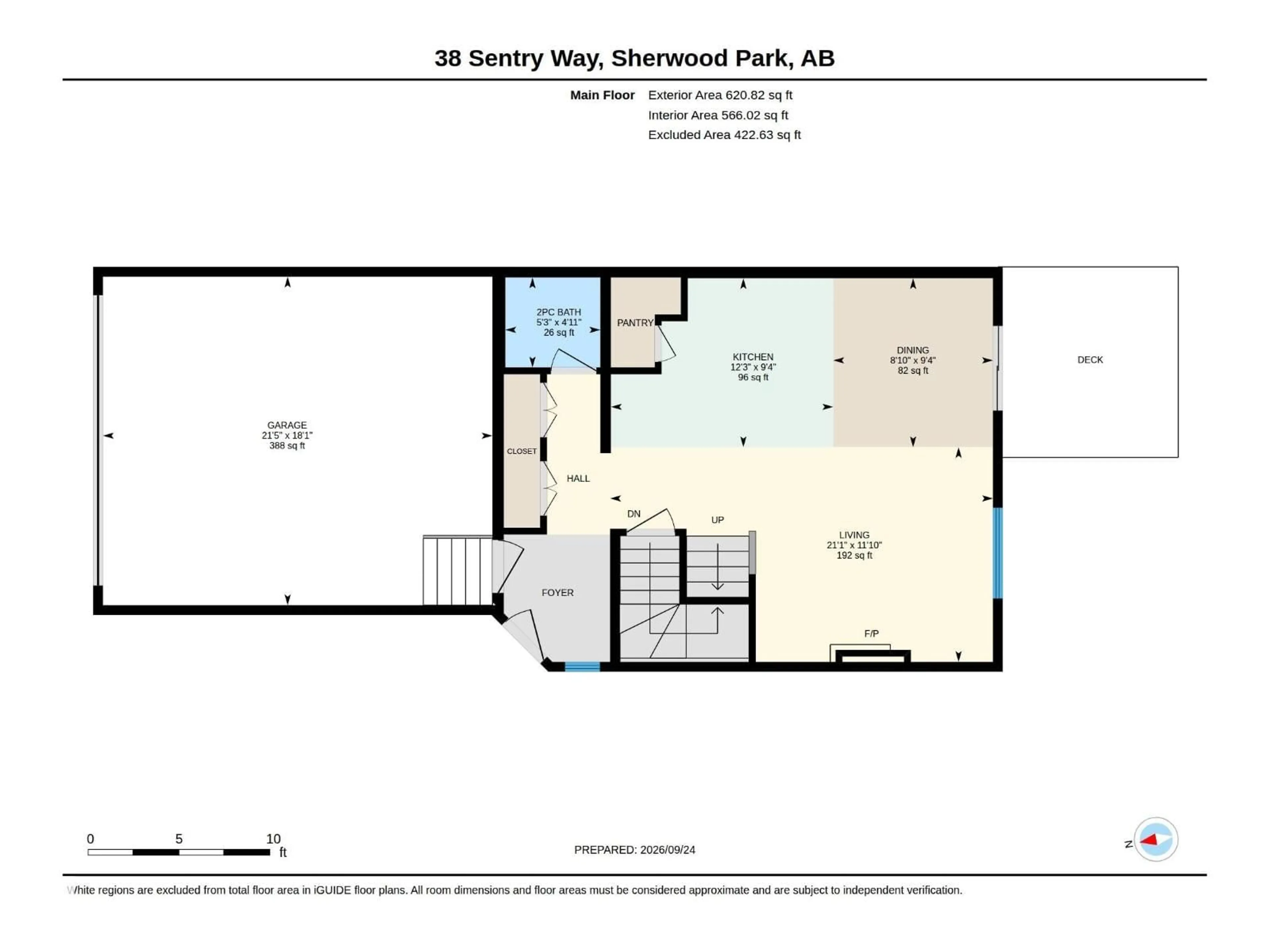 Floor plan for 38 SENTRY WY, Sherwood Park Alberta T8H2N8