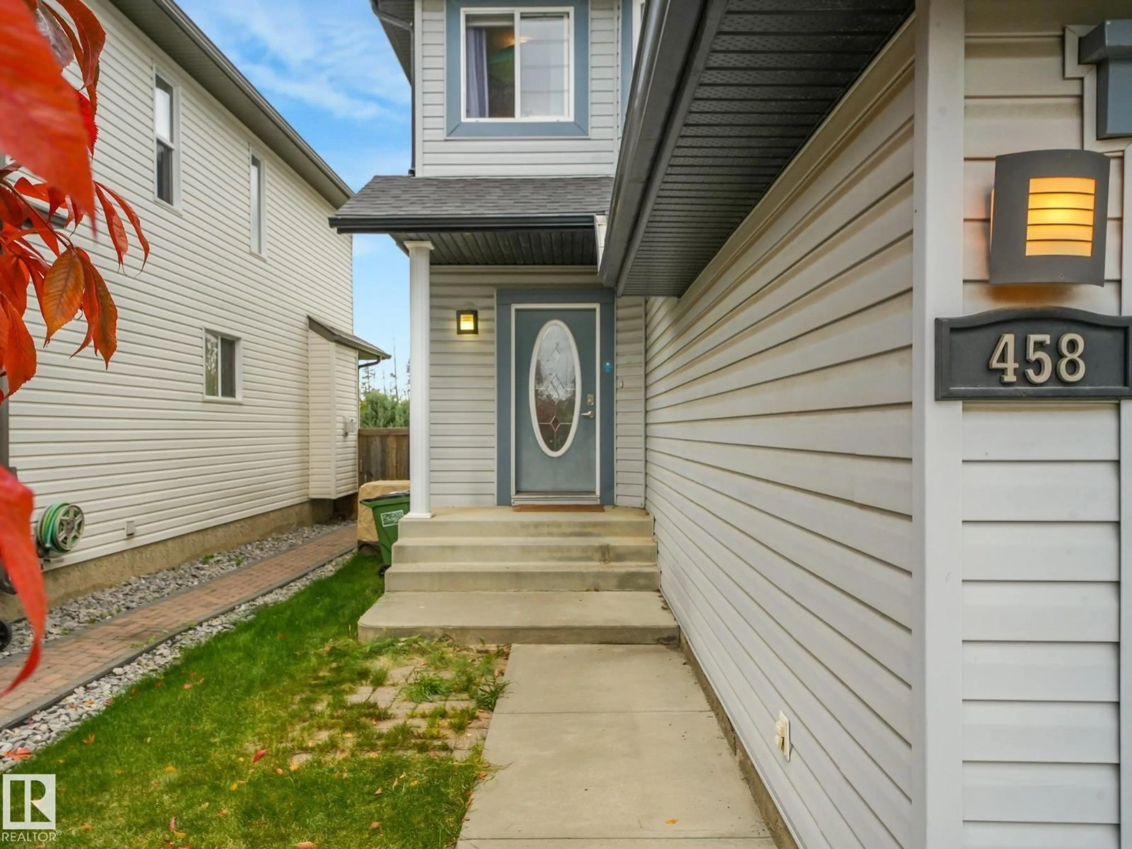 Home with vinyl exterior material, street for 458 MACEWAN RD, Edmonton Alberta T6W1V4