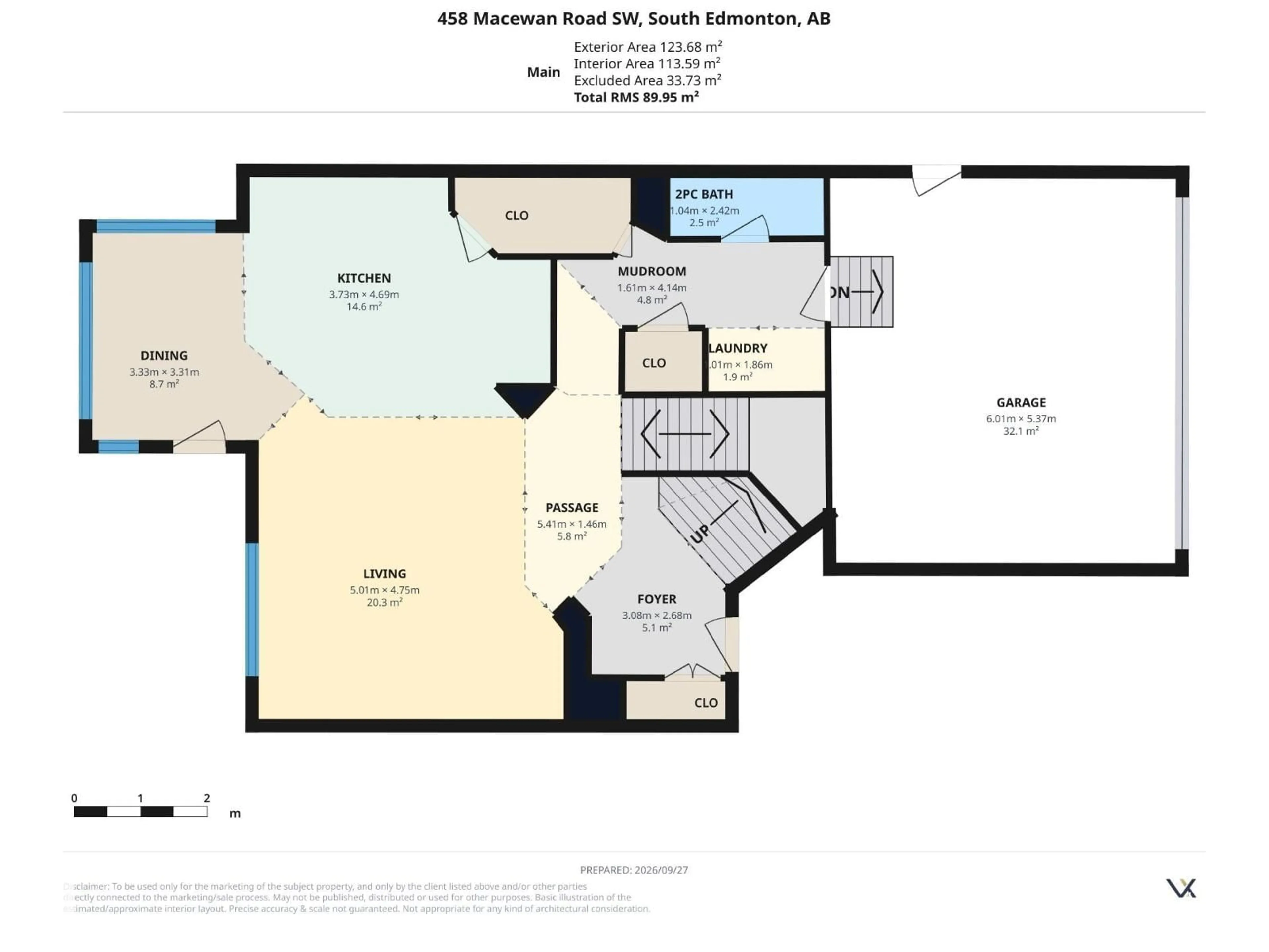 Floor plan for 458 MACEWAN RD, Edmonton Alberta T6W1V4