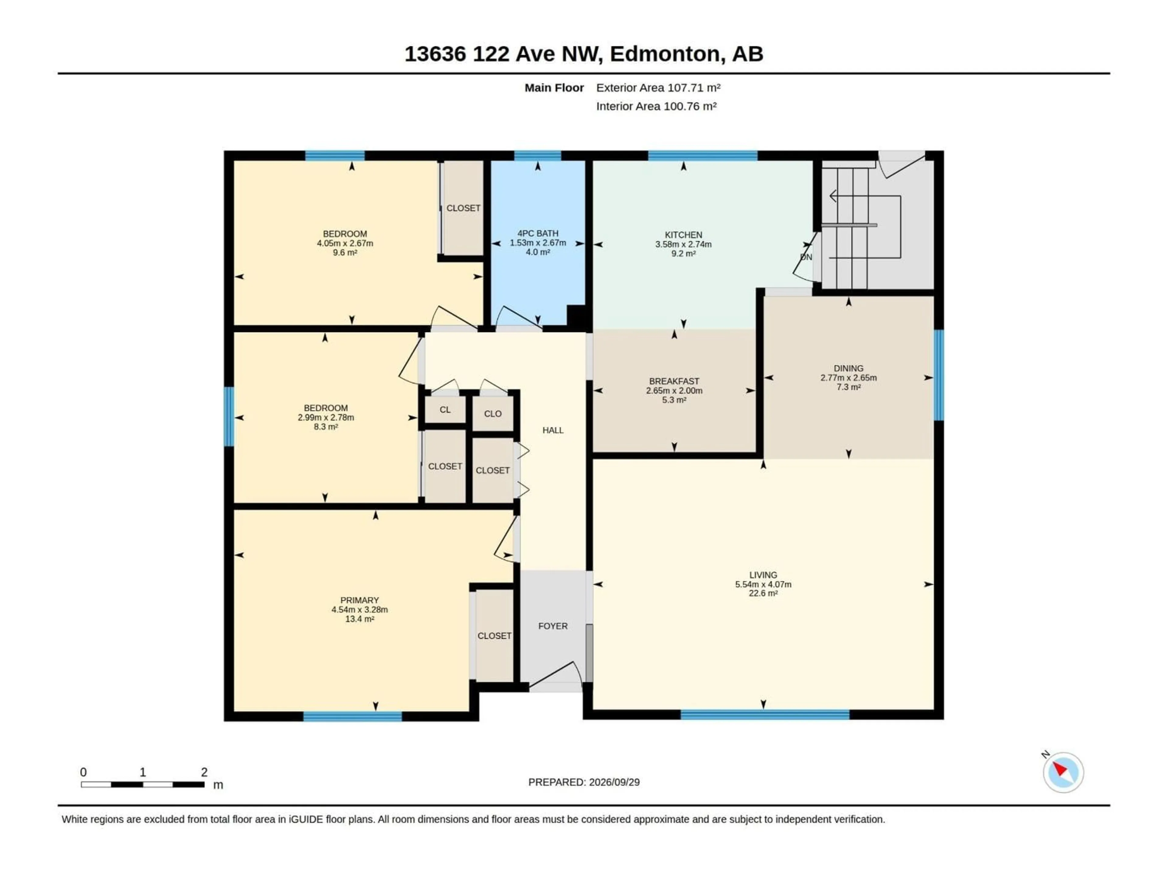 Floor plan for 13636 122 AV, Edmonton Alberta T5L2V8