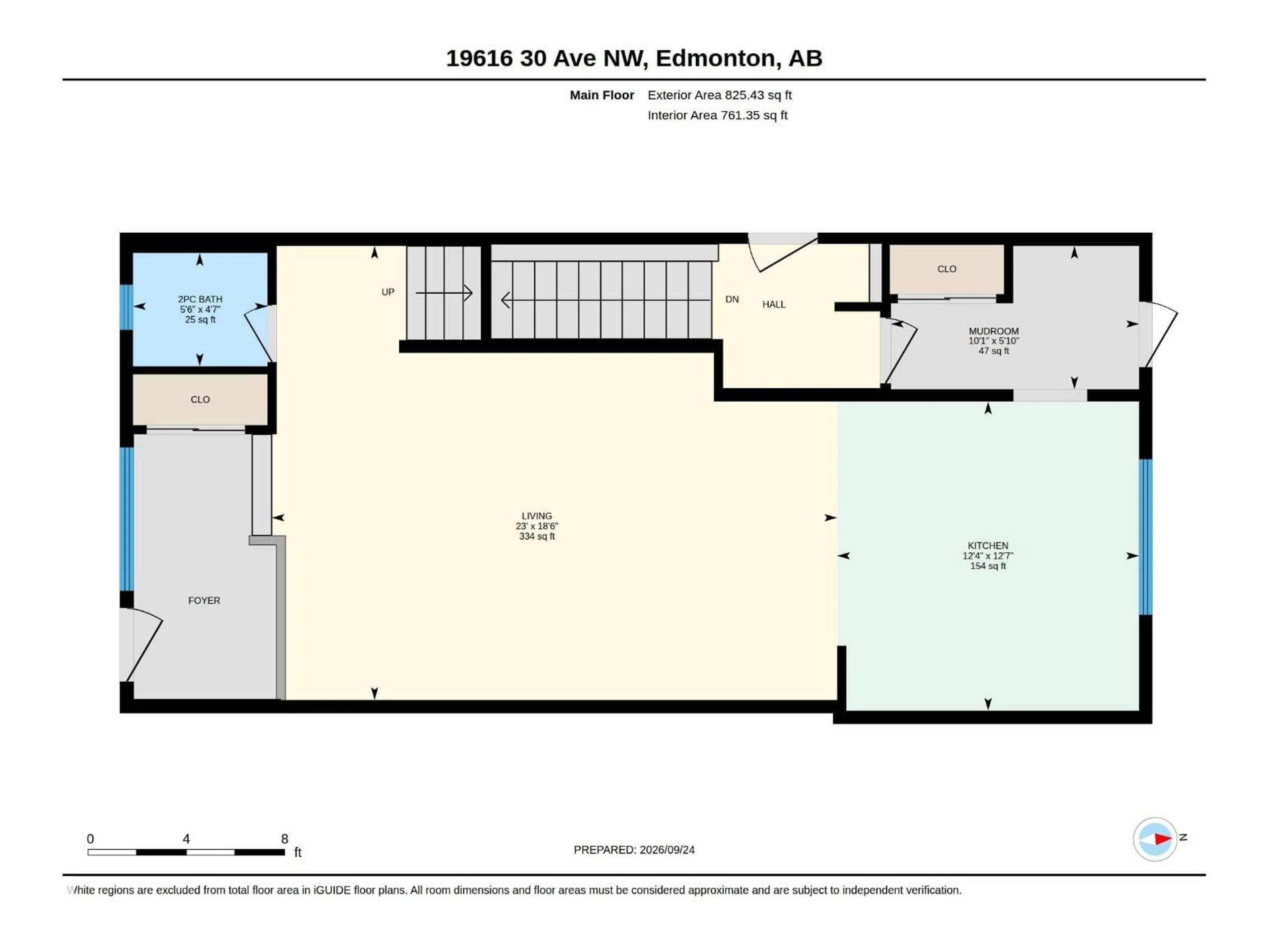 Floor plan for 19616 30 AVENUE AVENUE, Edmonton Alberta T6M3L9