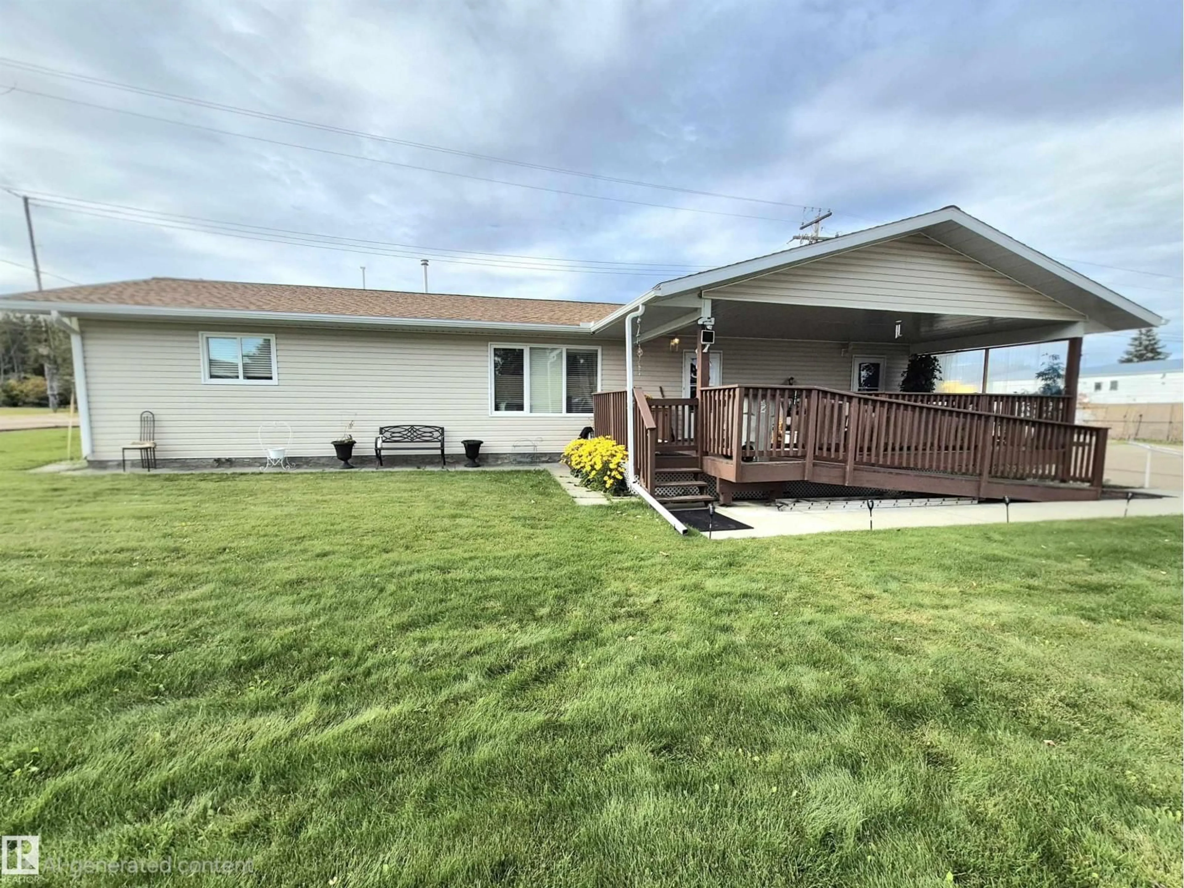 A pic from outside/outdoor area/front of a property/back of a property/a pic from drone, water/lake/river/ocean view for 4921 51 AV, Wildwood Alberta T0E2M0