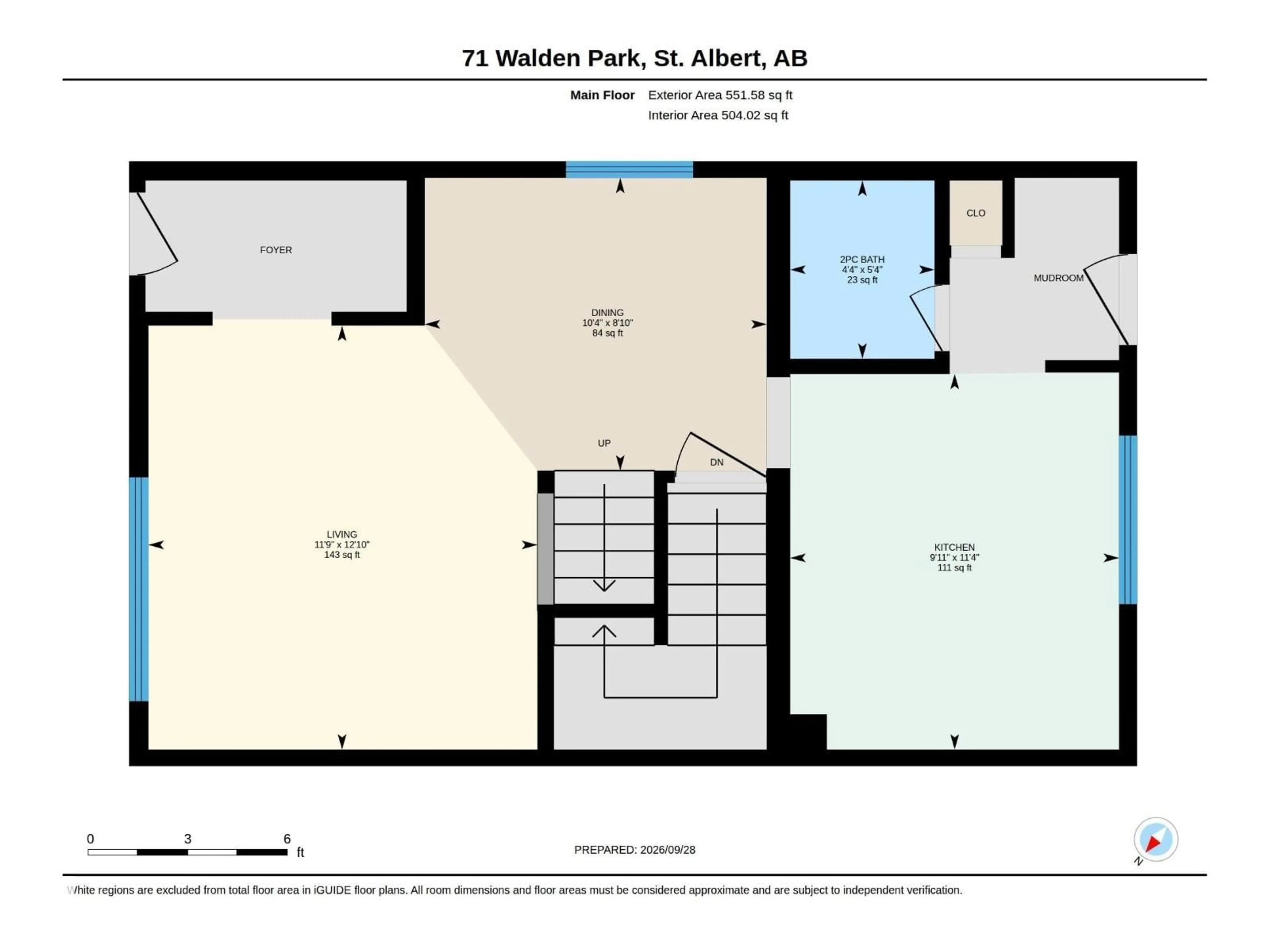 Floor plan for 71 WALDEN PA, St. Albert Alberta T8N3V6