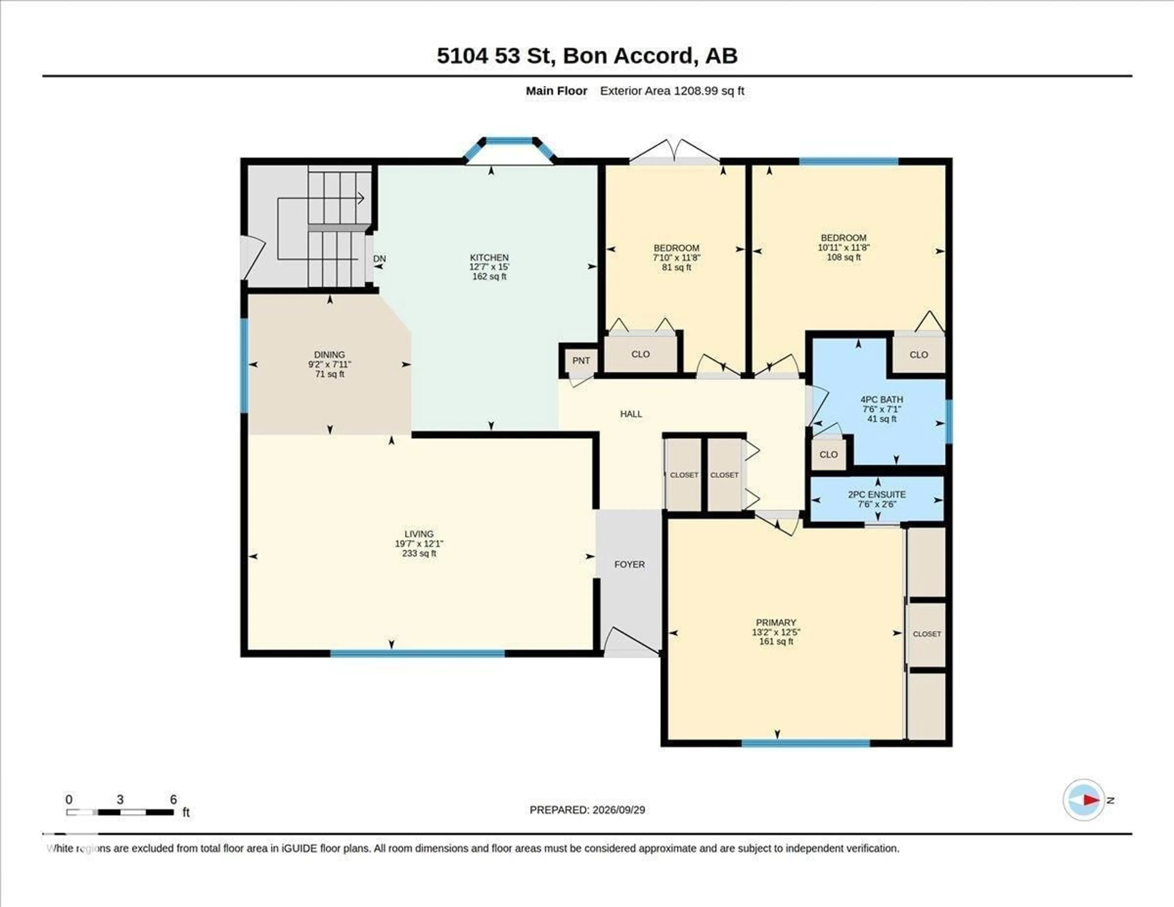 Floor plan for 5104 53 ST, Bon Accord Alberta T0A0K0
