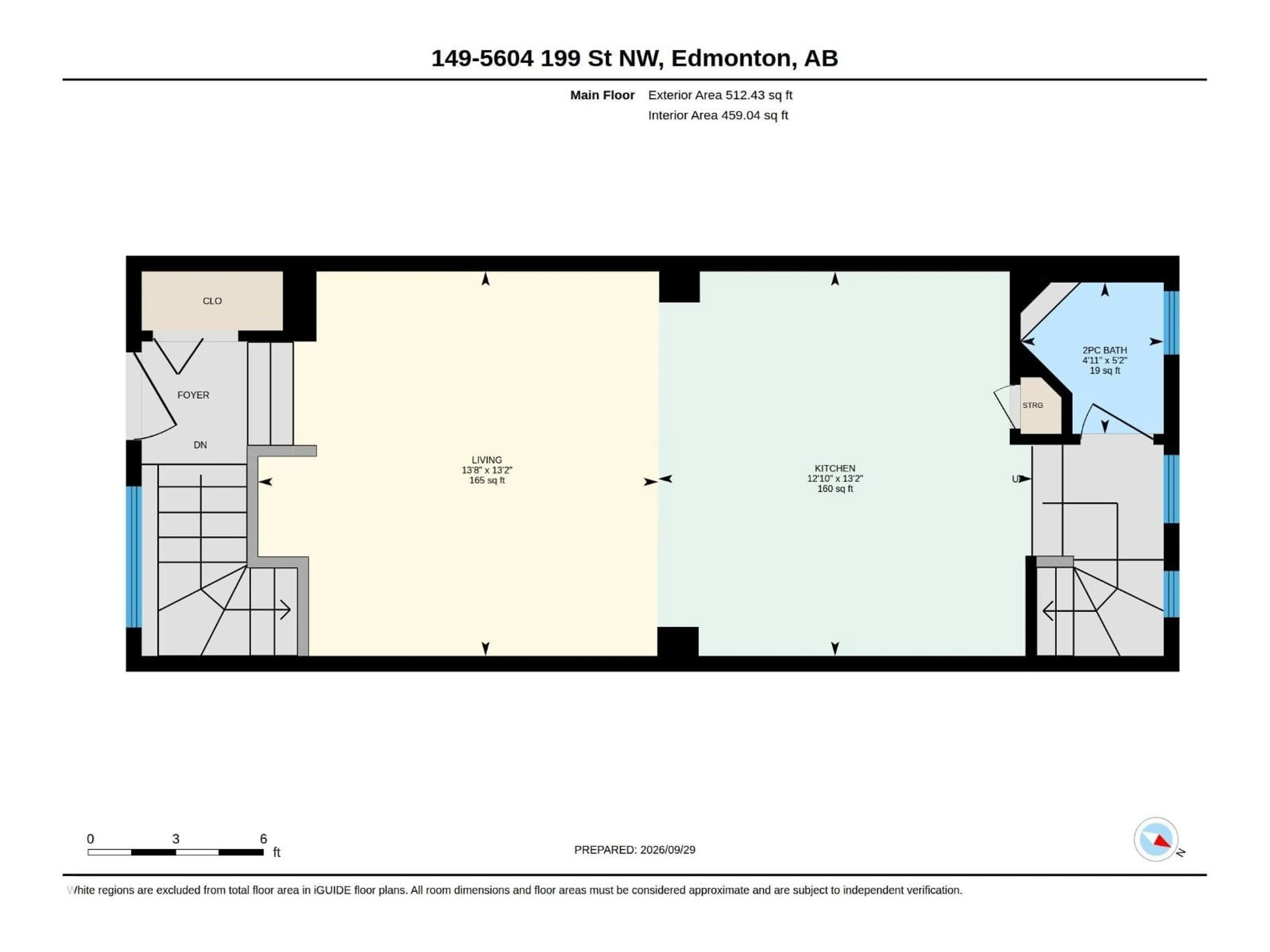 Floor plan for 5604 - 149 199 ST, Edmonton Alberta T6M2Z9