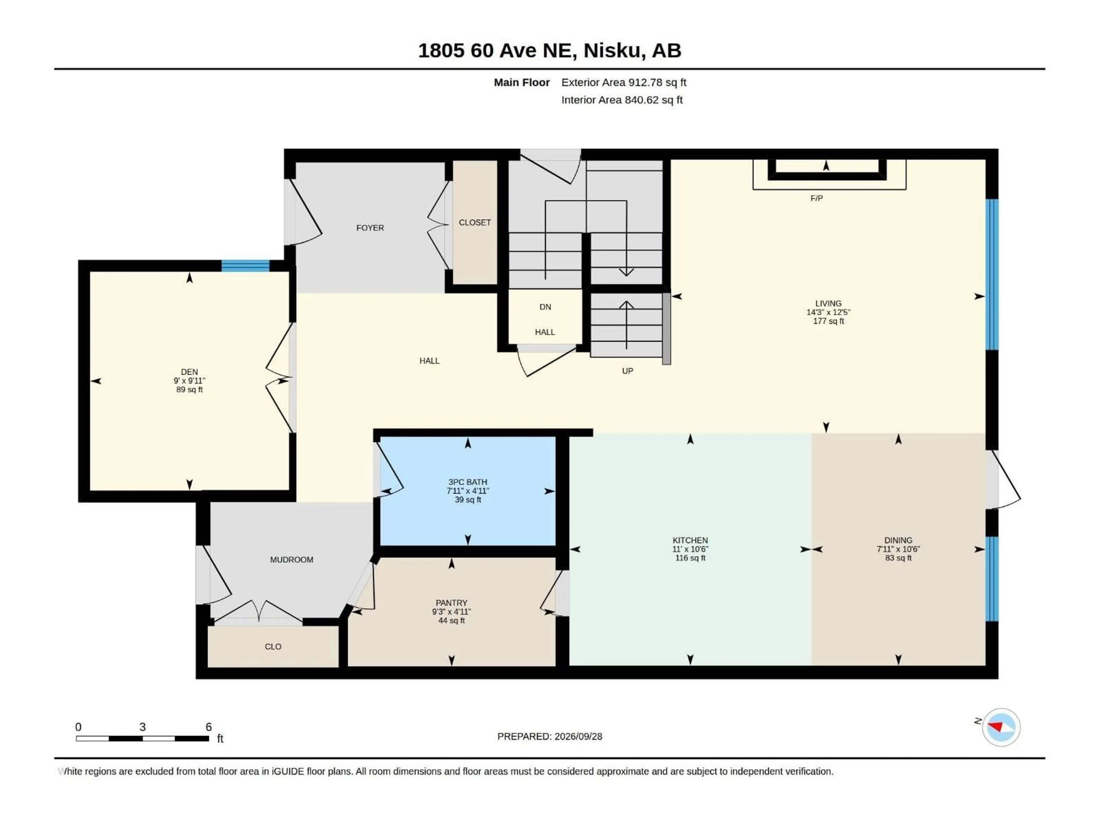 Floor plan for NE - 1805 60 AV, Rural Leduc County Alberta T4X3C8