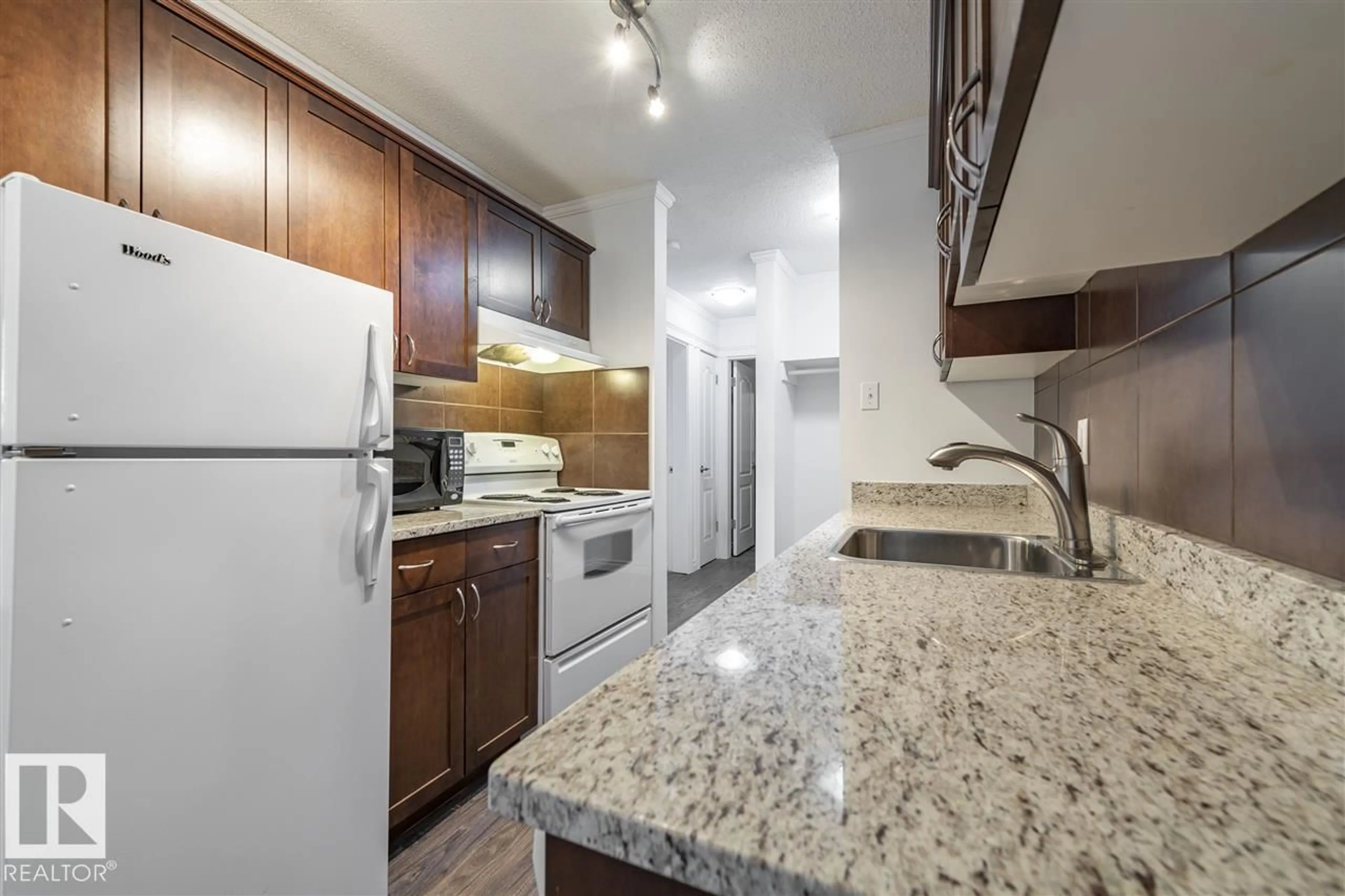 Standard kitchen, unknown for #102 - 10633 81 AV, Edmonton Alberta T6E1Y1