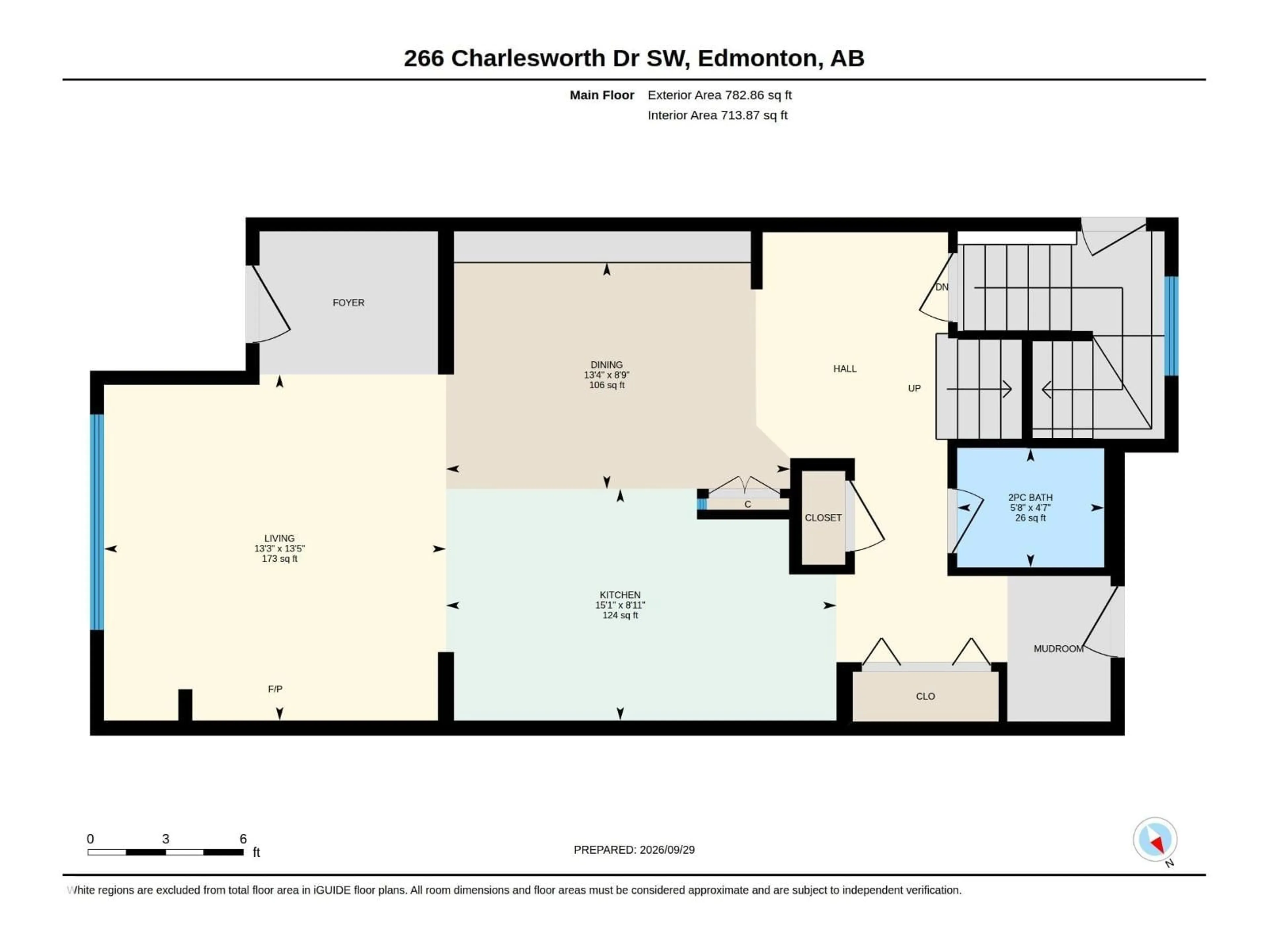 Floor plan for 266 CHARLESWORTH DR, Edmonton Alberta T6X2P4