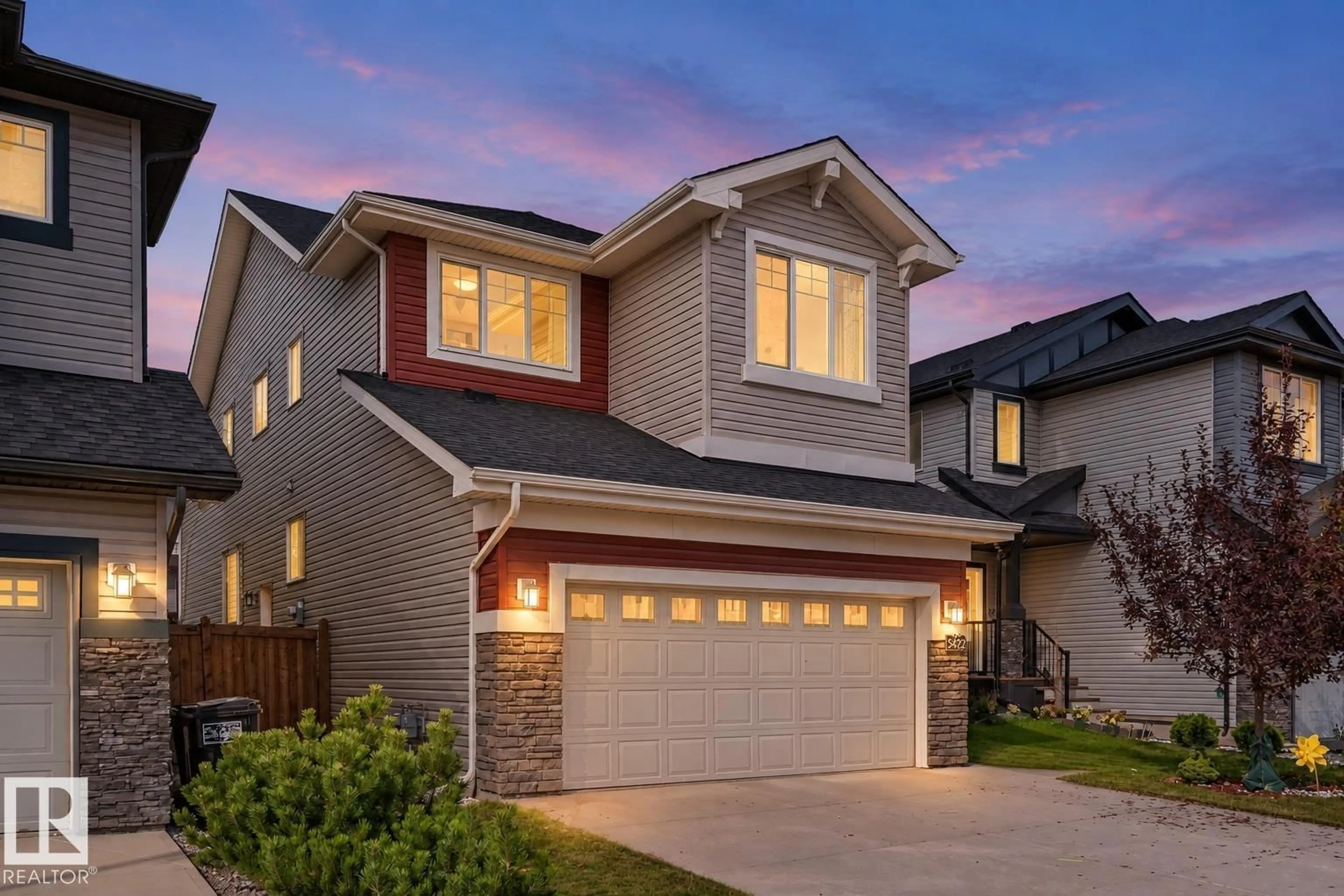 Home with vinyl exterior material, street for 5422 ALLBRIGHT SQ, Edmonton Alberta T6W3H6