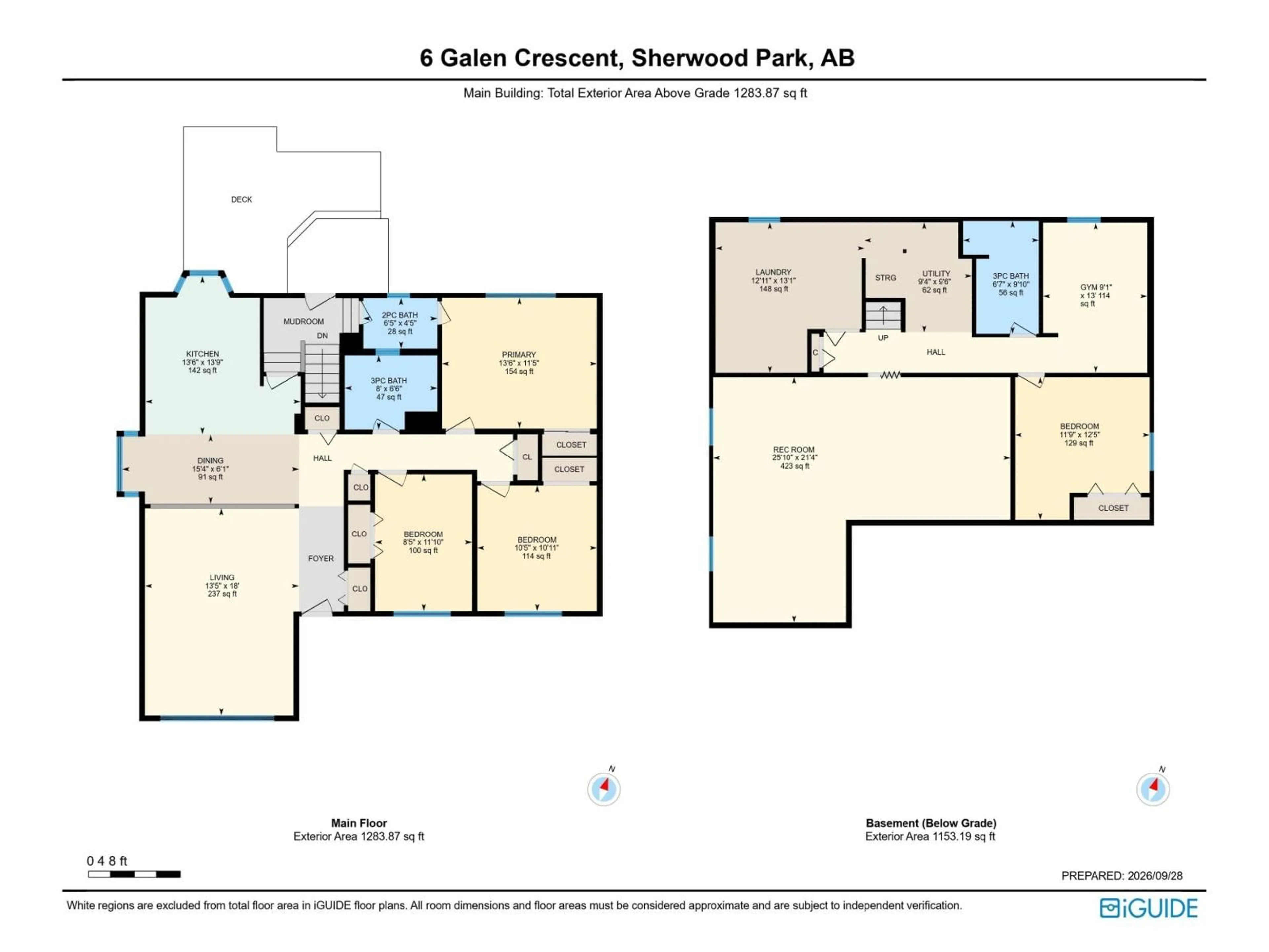 Floor plan for 6 GALEN CR, Sherwood Park Alberta T8A2L2