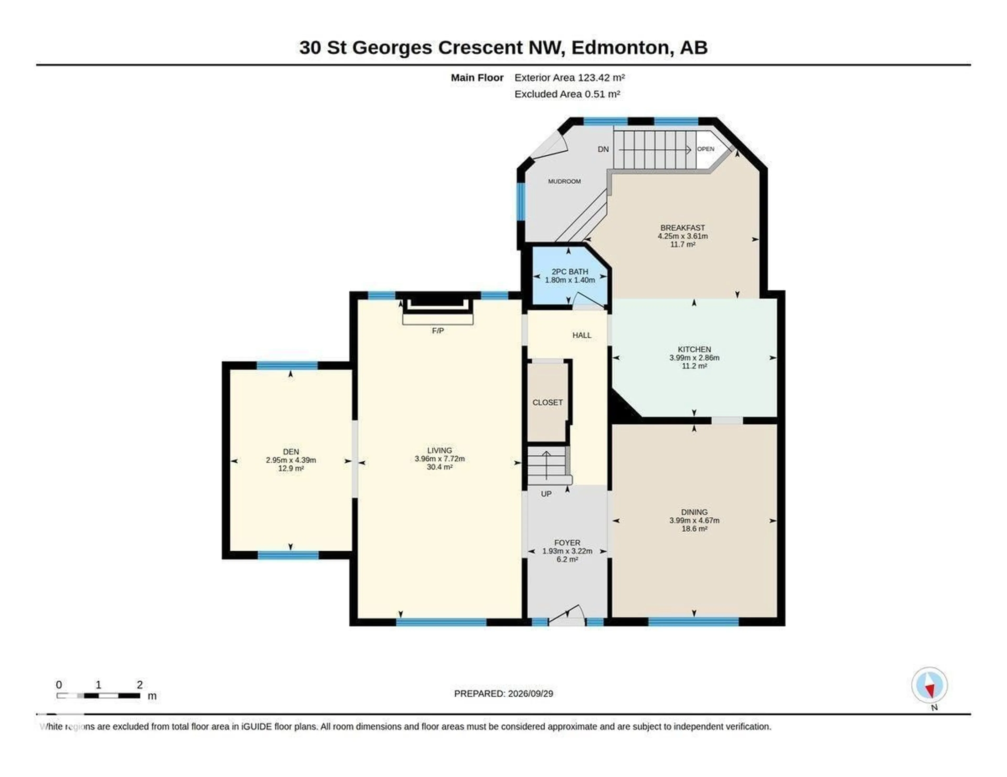 Floor plan for 30 ST GEORGE'S CR, Edmonton Alberta T5N3M7
