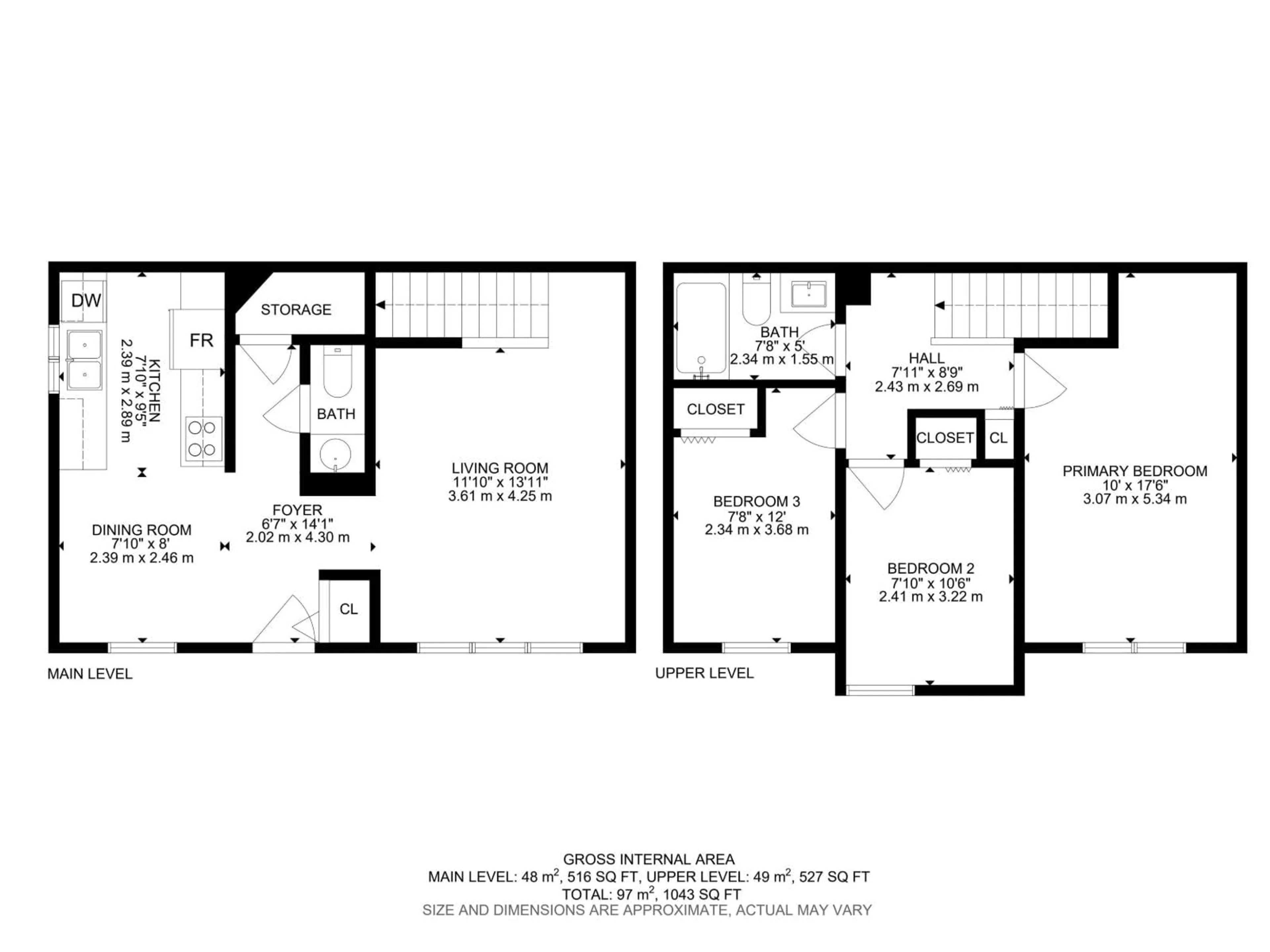 Floor plan for 193F HOMESTEAD CR, Edmonton Alberta T5A2Y2