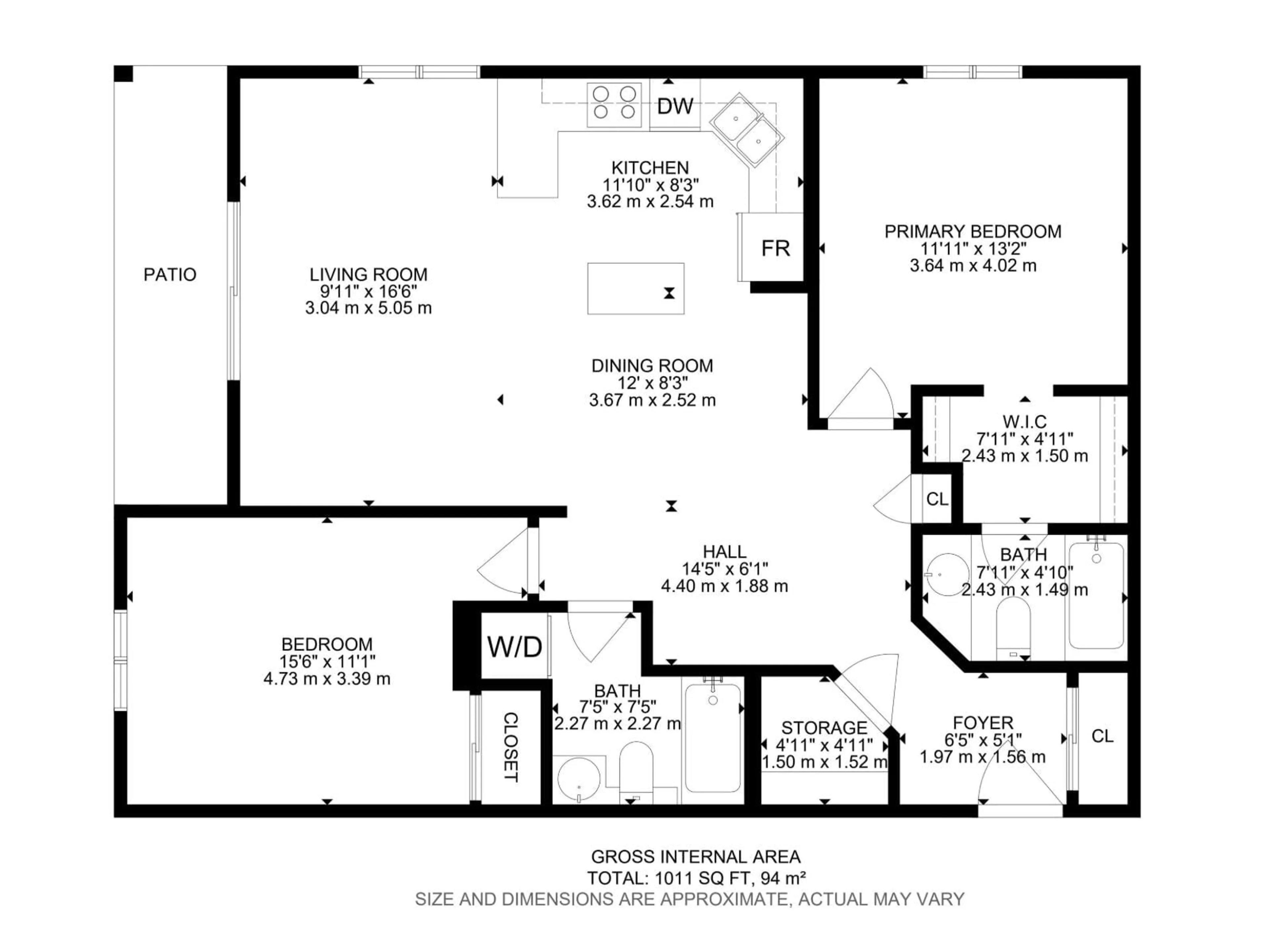 Floor plan for #105 - 240 SPRUCE RIDGE RD, Spruce Grove Alberta T7X0G5