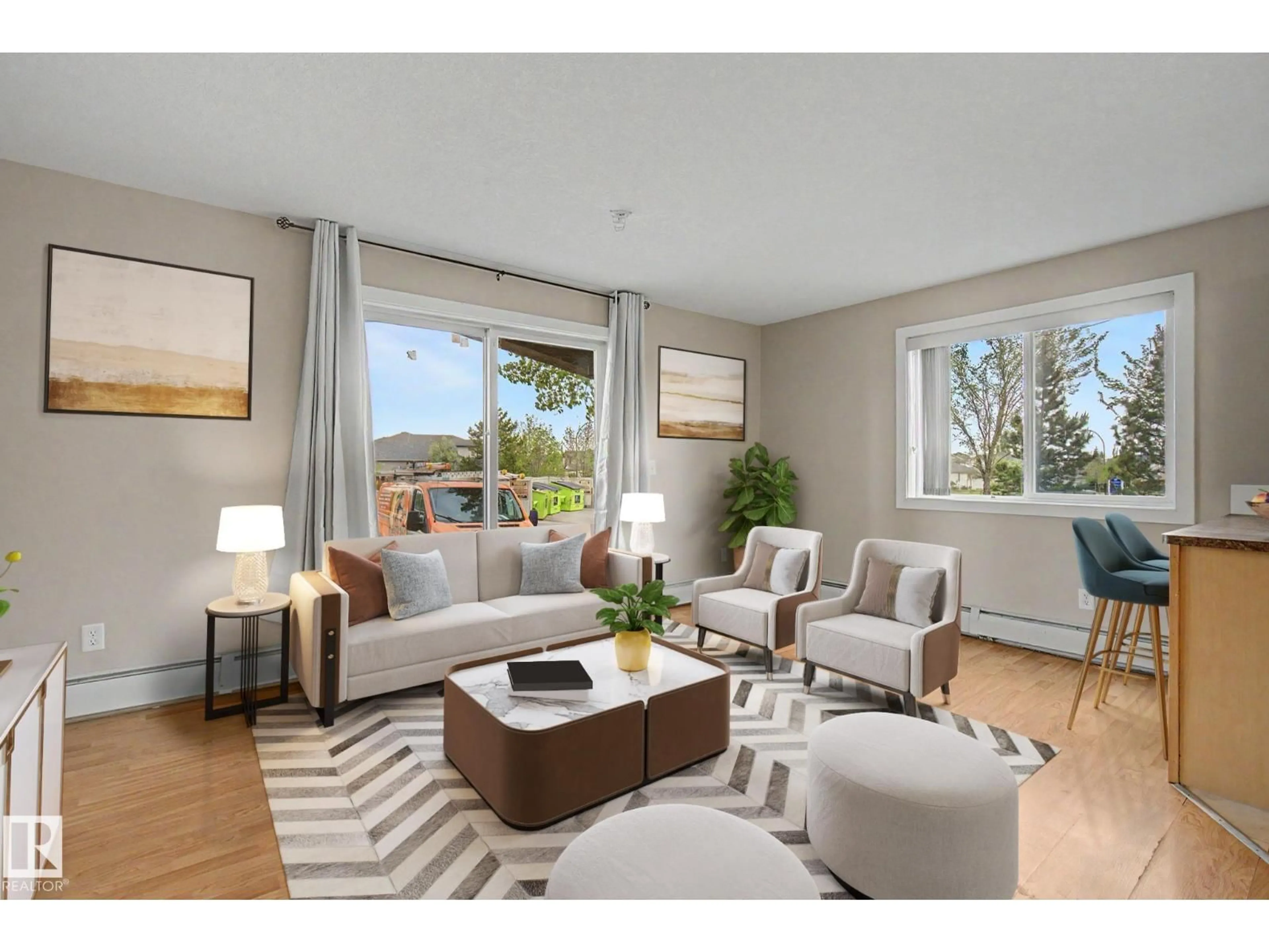 Living room with furniture, unknown for #105 - 240 SPRUCE RIDGE RD, Spruce Grove Alberta T7X0G5