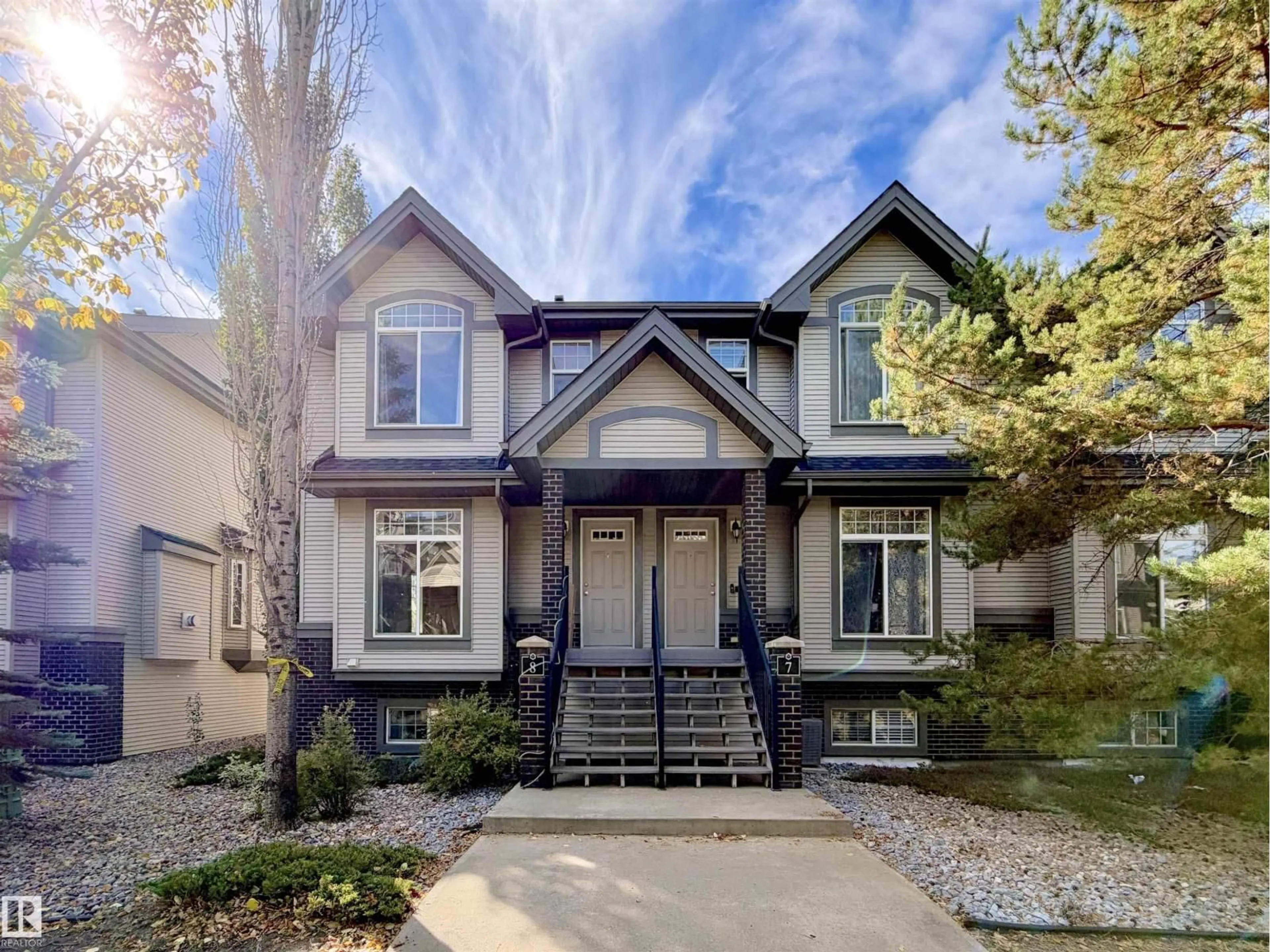Home with brick exterior material, street for #8 - 4755 TERWILLEGAR CM, Edmonton Alberta T6R3V6
