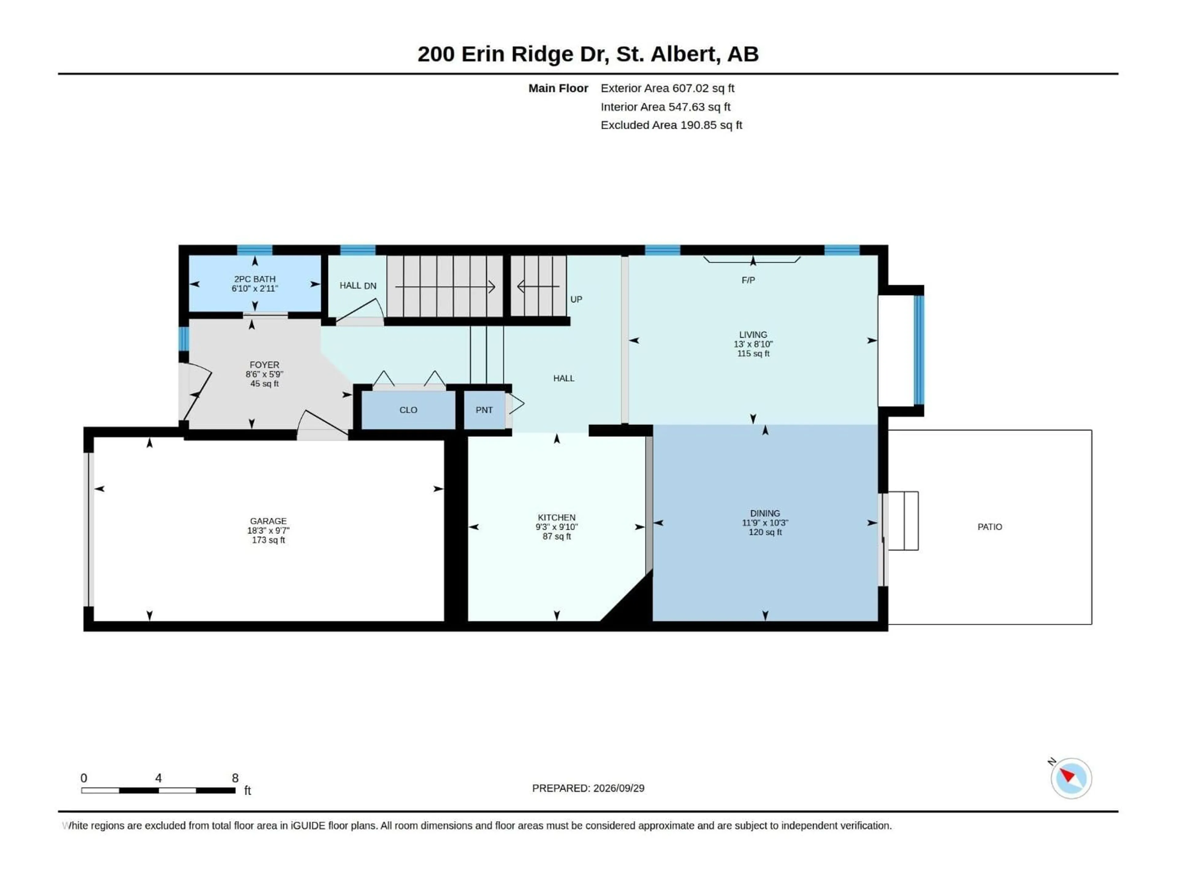 Floor plan for 17-200 ERIN RIDGE DR, St. Albert Alberta T8N7E2