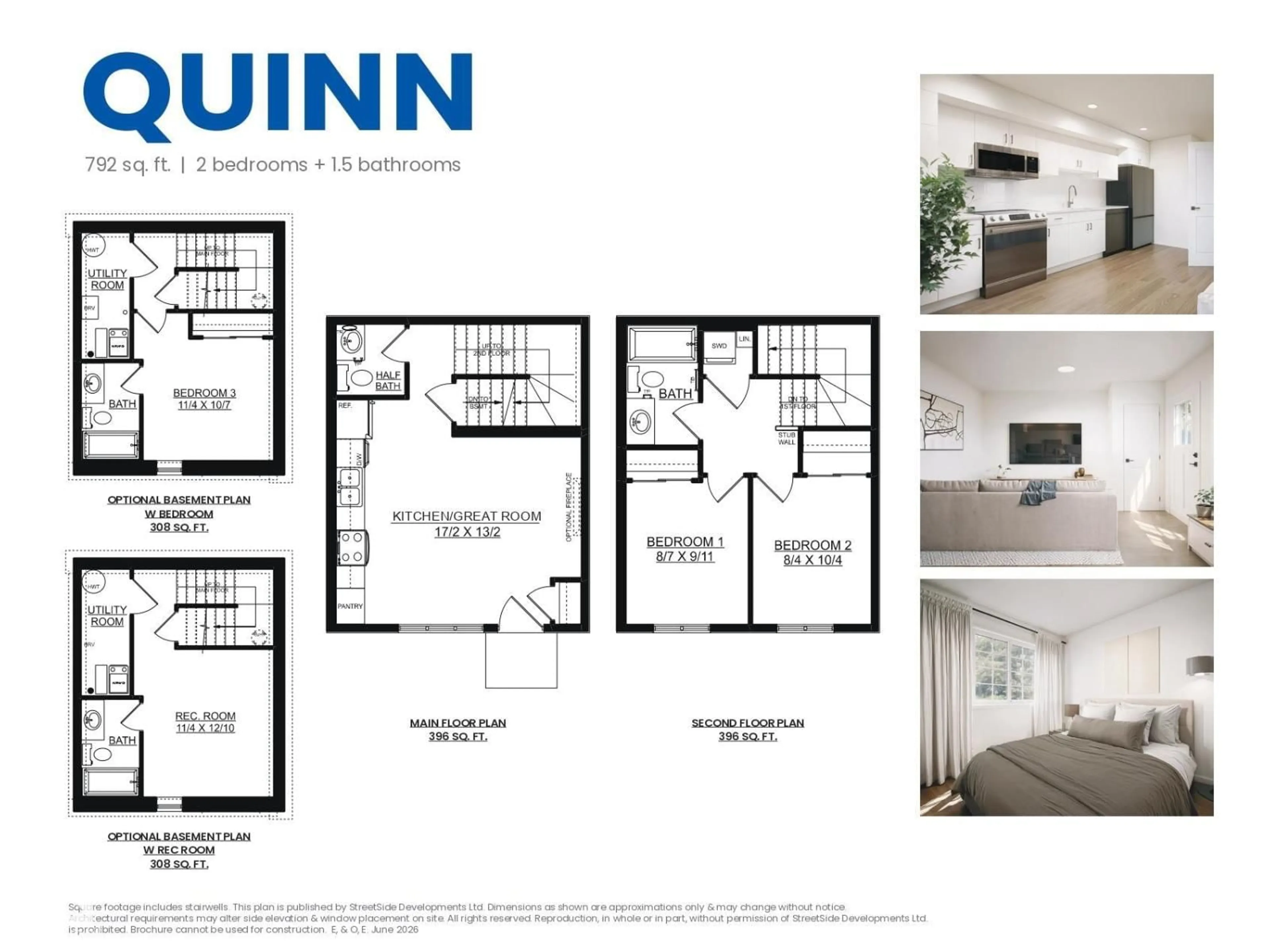 Floor plan for 159 - 150 CASHMAN CR, Edmonton Alberta T6W2P6