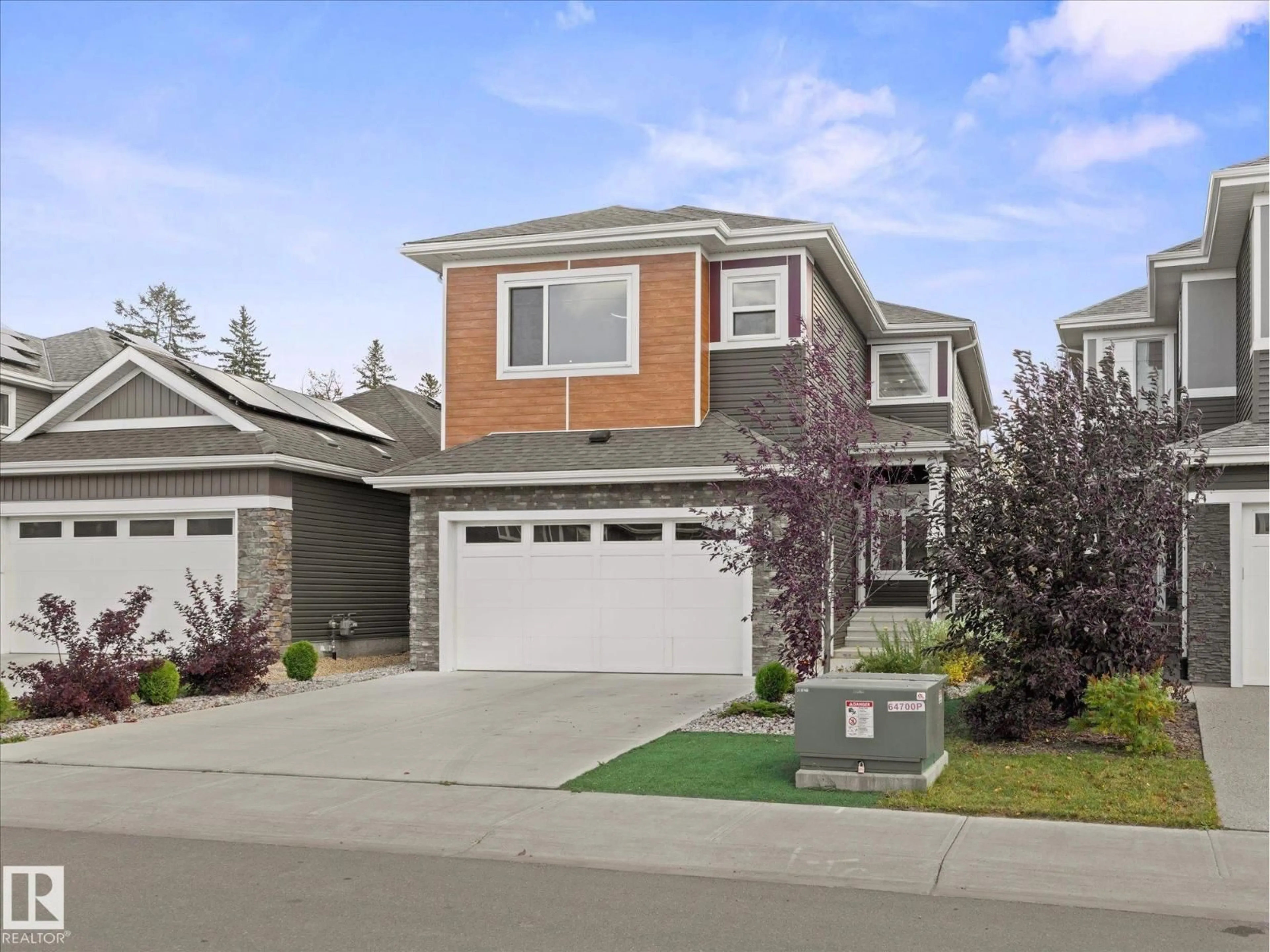 Home with vinyl exterior material, street for SW - 16115 34 AV, Edmonton Alberta T6W4V7