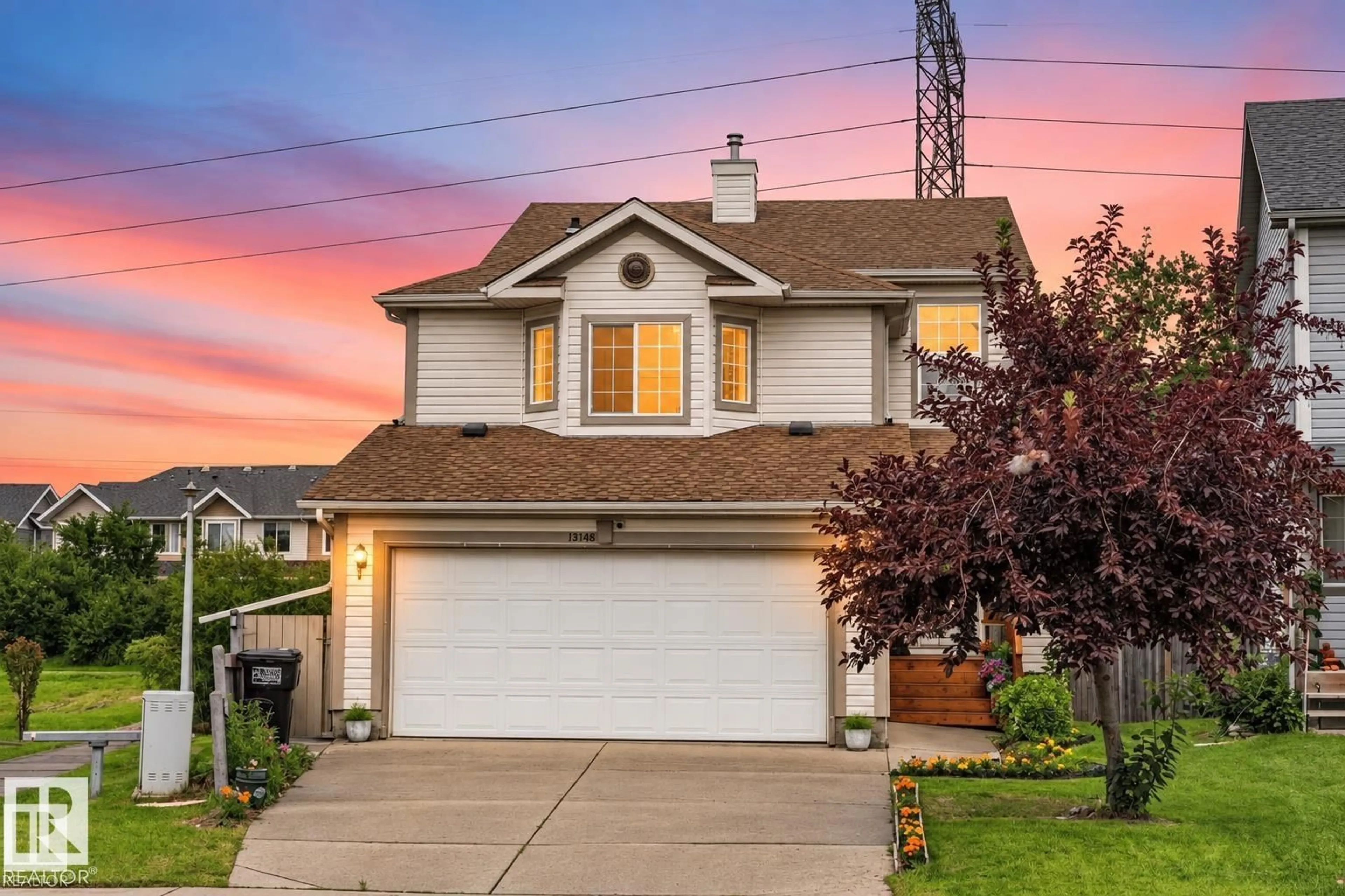 Home with vinyl exterior material, street for 13148 151 AV, Edmonton Alberta T6V1K8