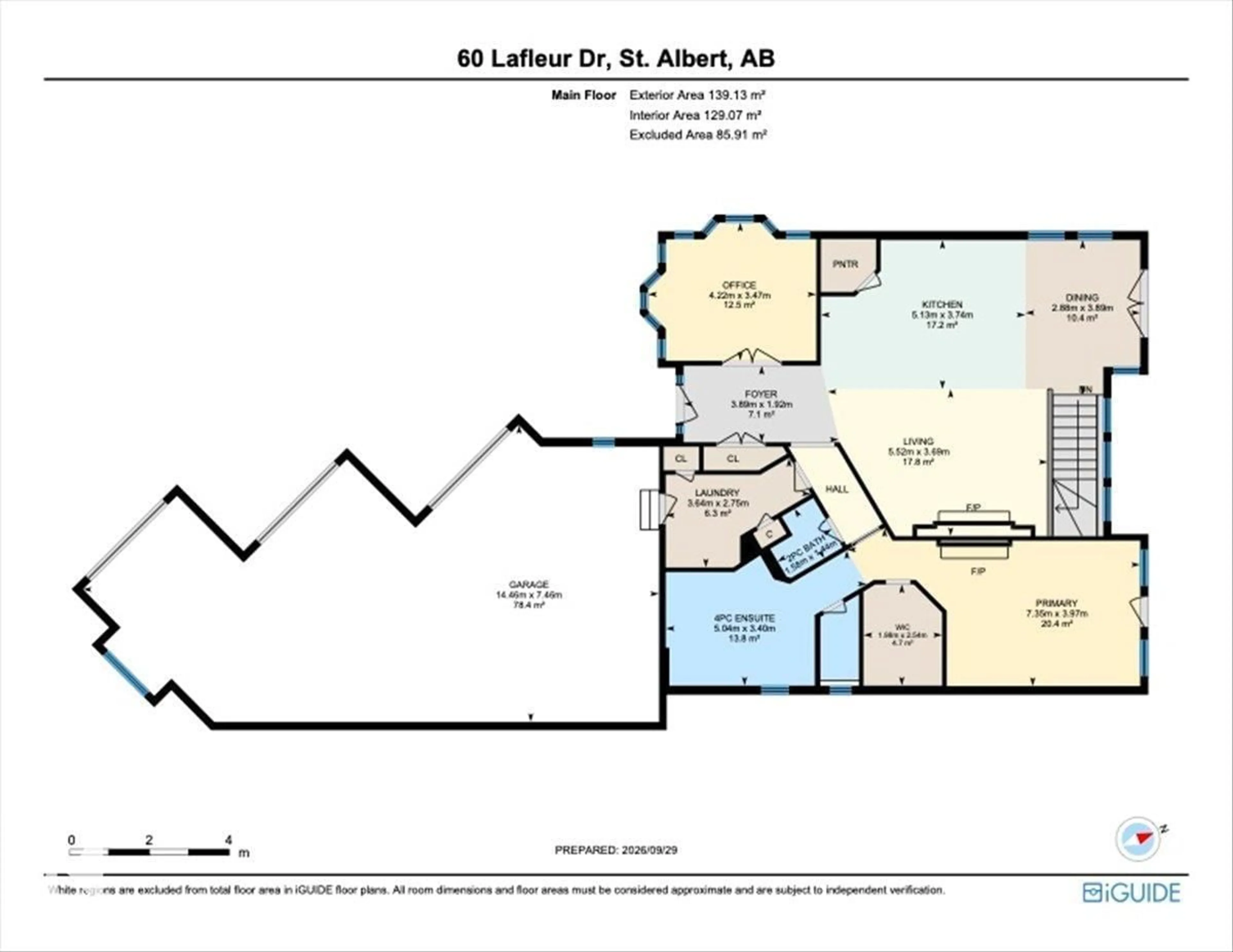 Floor plan for 60 LAFLEUR DR, St. Albert Alberta T8N7N1