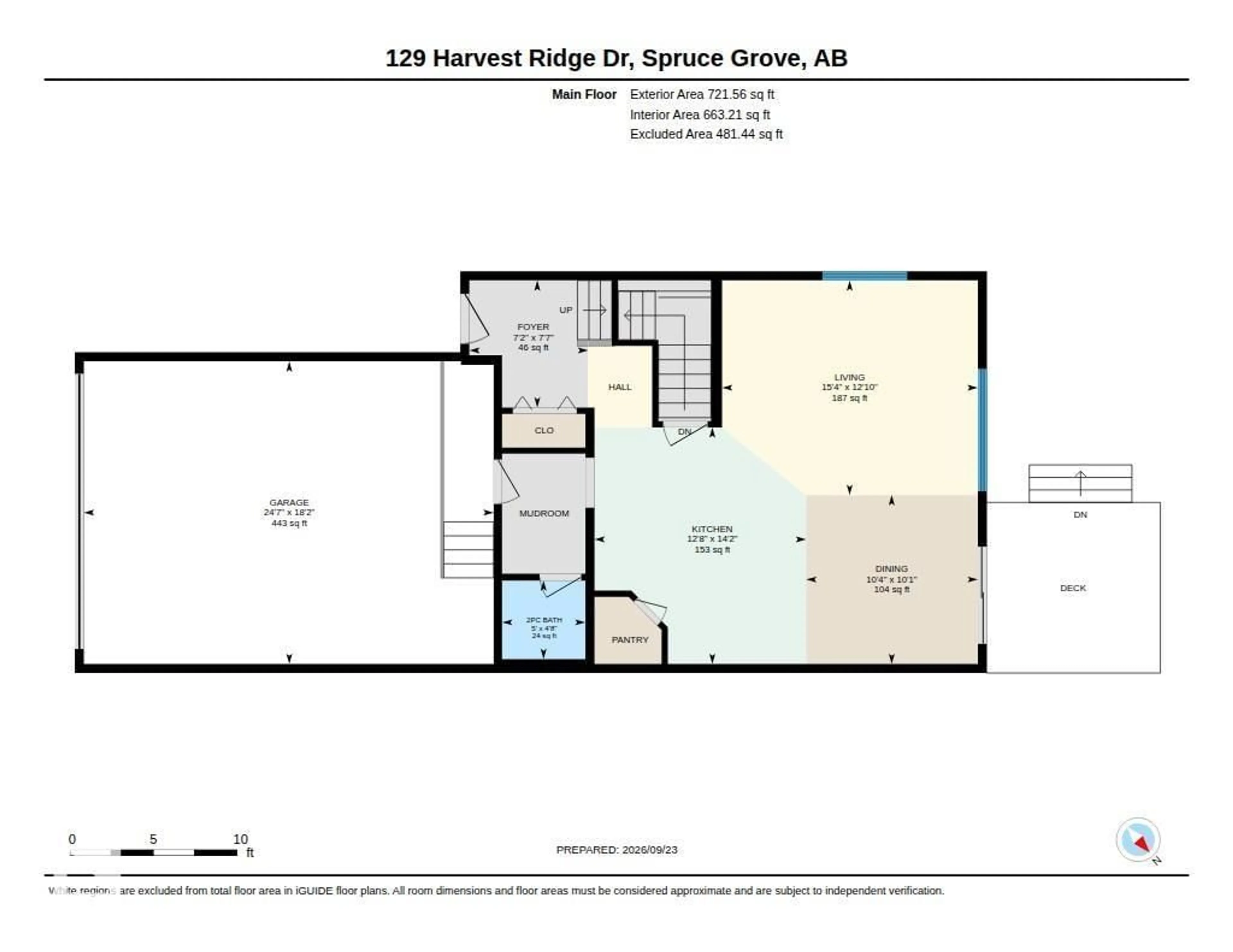 Floor plan for 129 HARVEST RIDGE DR, Spruce Grove Alberta T7X0V9