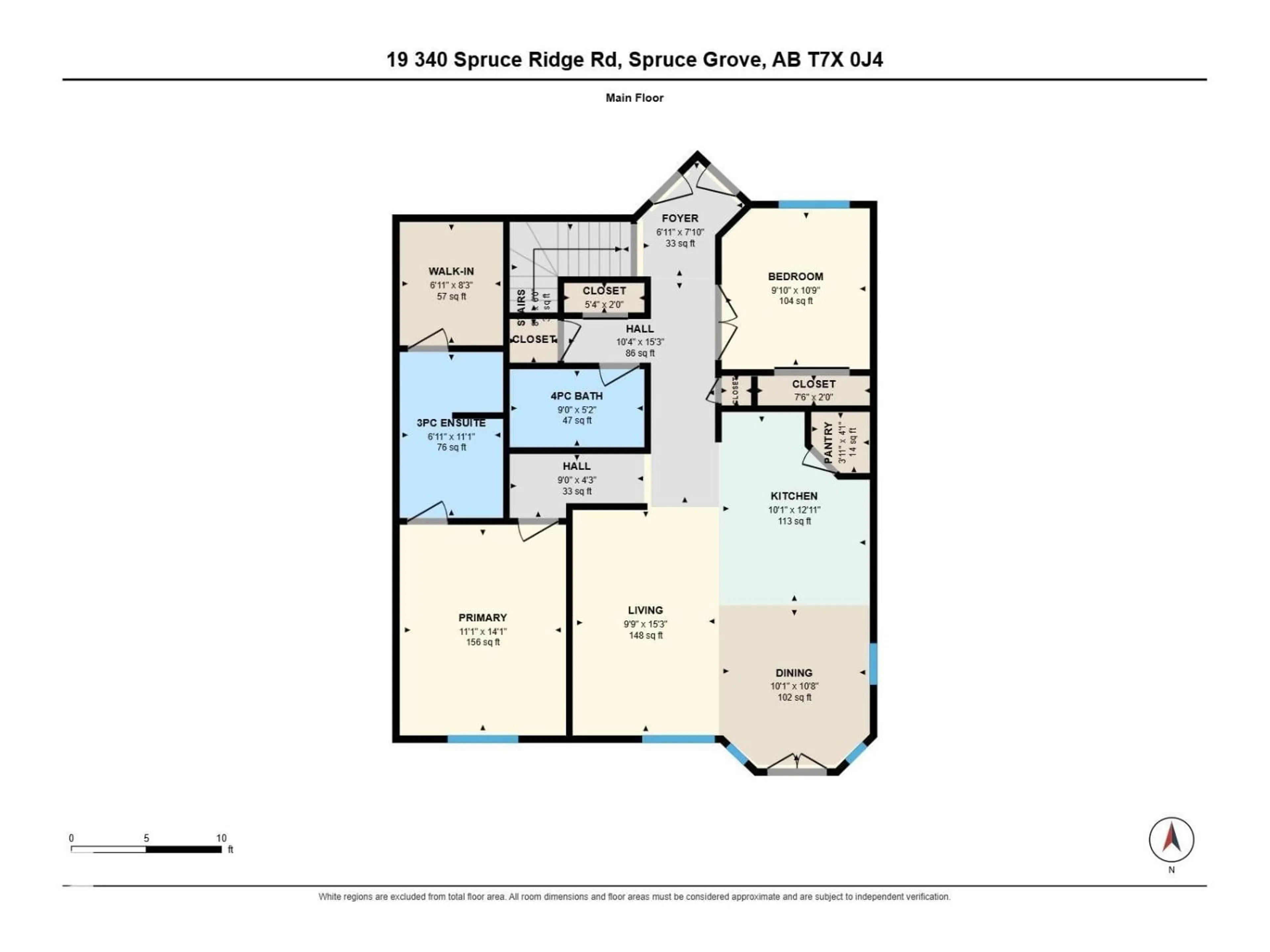 Floor plan for 19 340 SPRUCE RIDGE RD, Spruce Grove Alberta T7X0J4