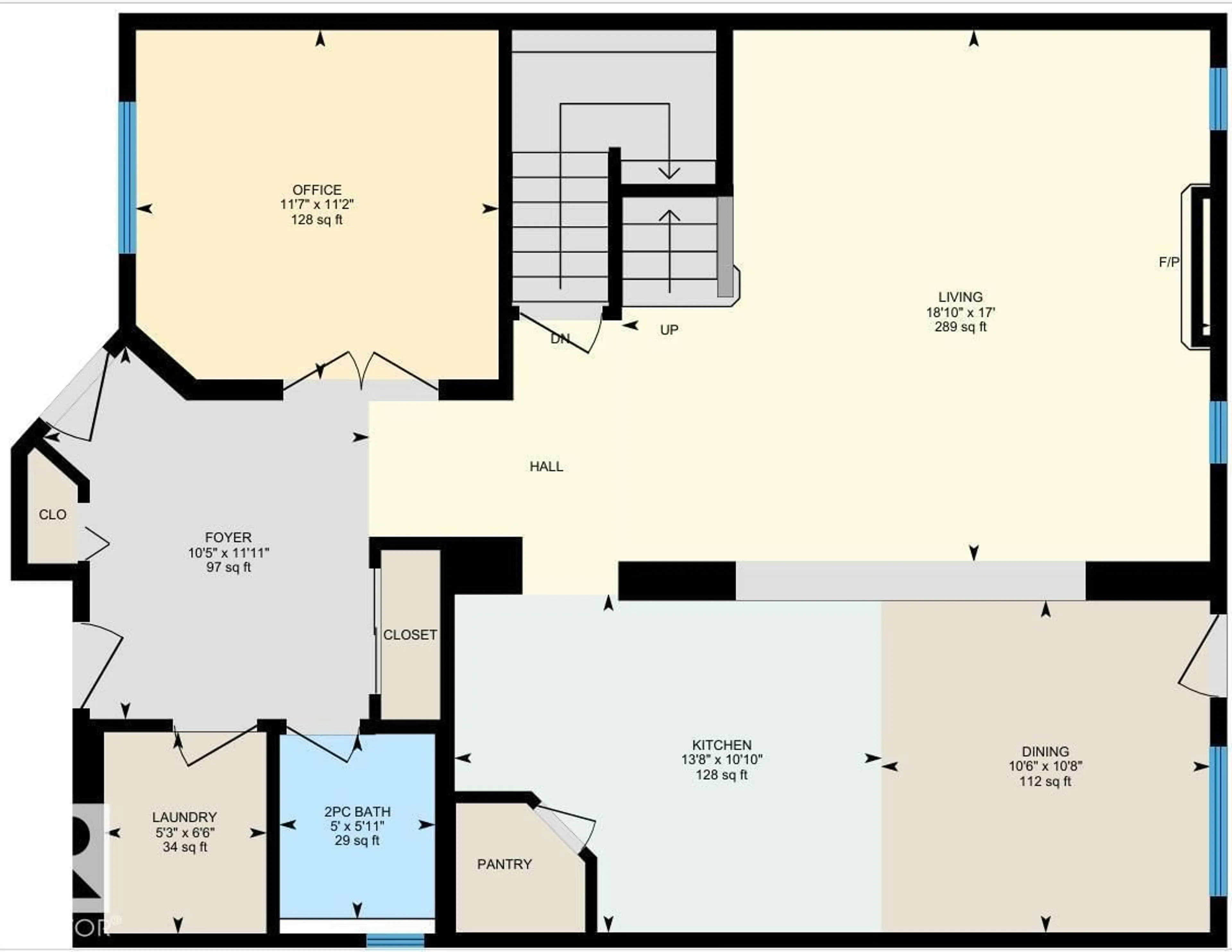 Floor plan for 11616 174 AV, Edmonton Alberta T5X0A3