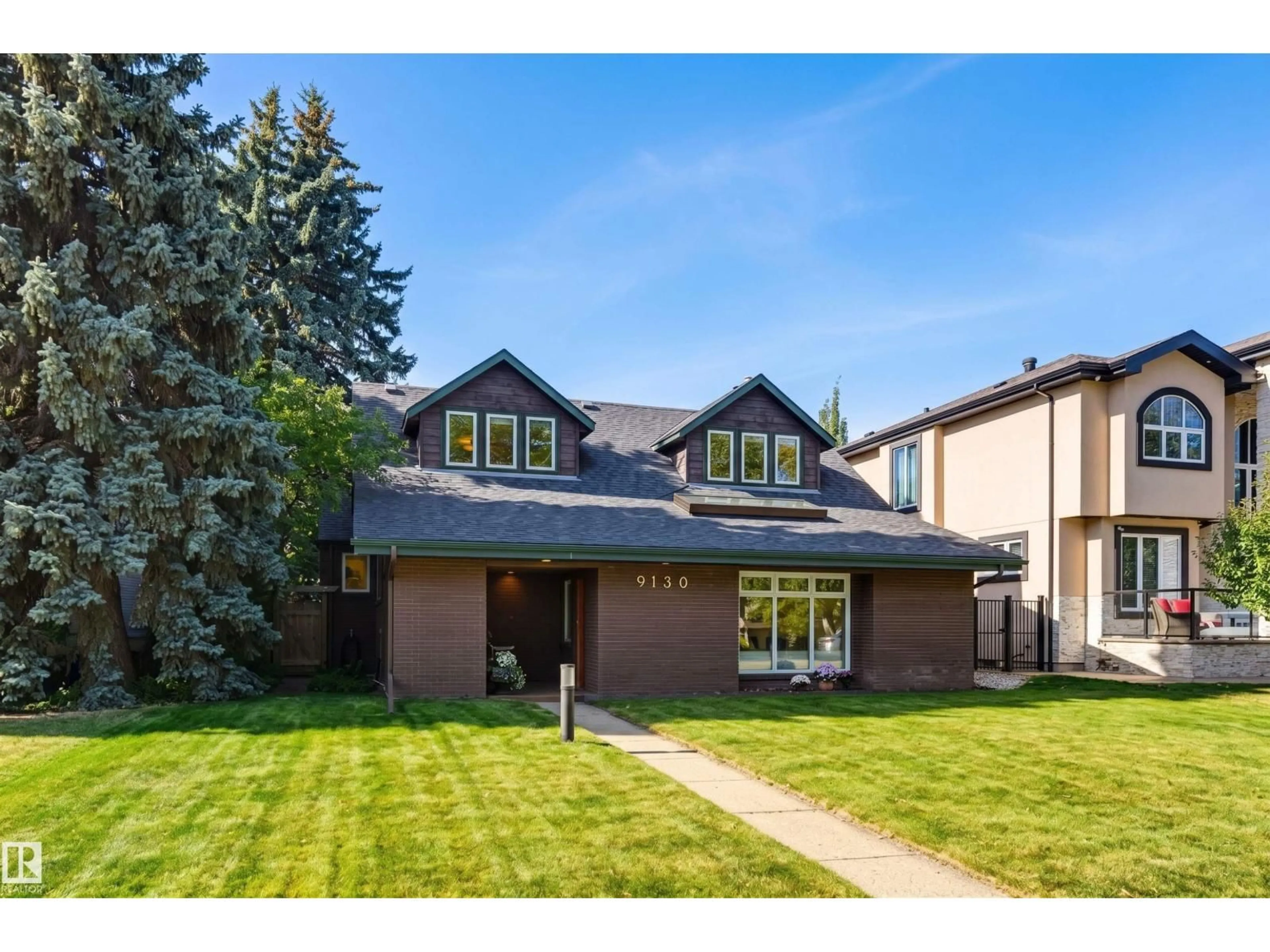 Home with brick exterior material, street for 9130 118 ST, Edmonton Alberta T6G1T7